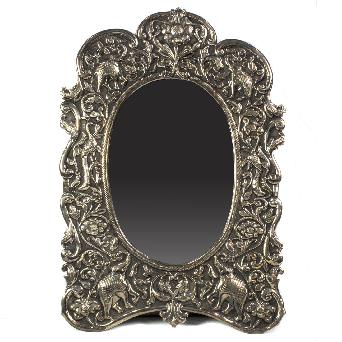 INDIAN EXPORT SILVER MIRROR FRAME 2cdd90