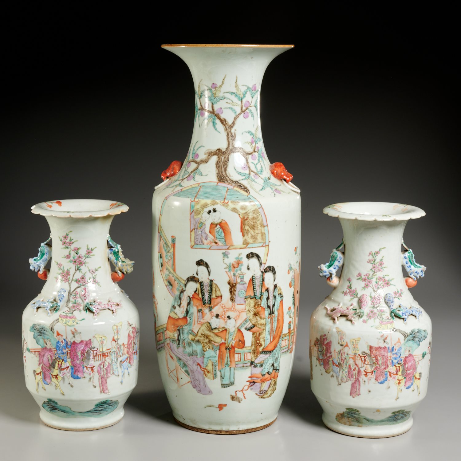 (3) CHINESE FAMILLE ROSE PORCELAIN