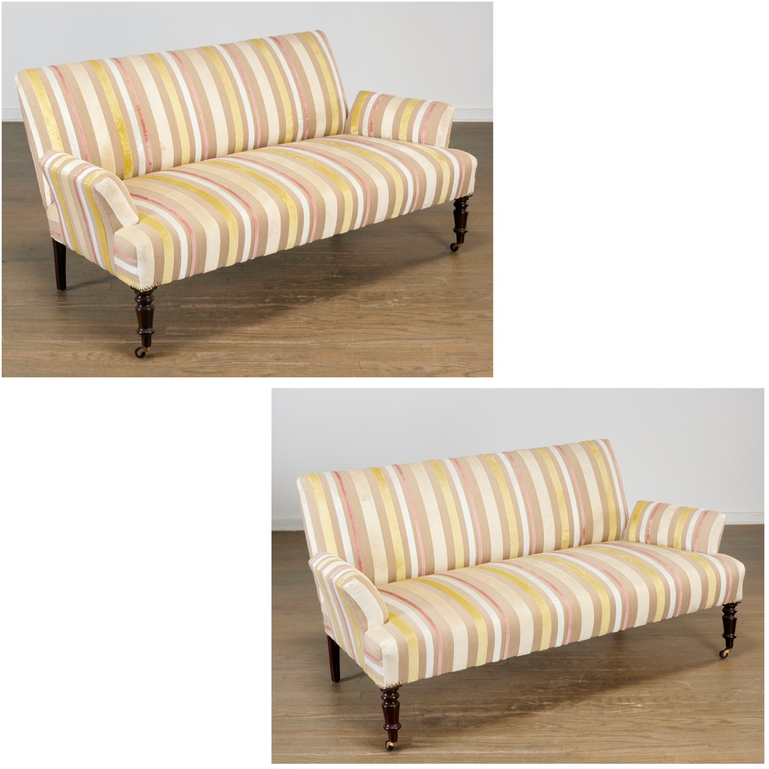 PAIR CUSTOM SETTEES BY ALAN TANKSLEY  2cdf61