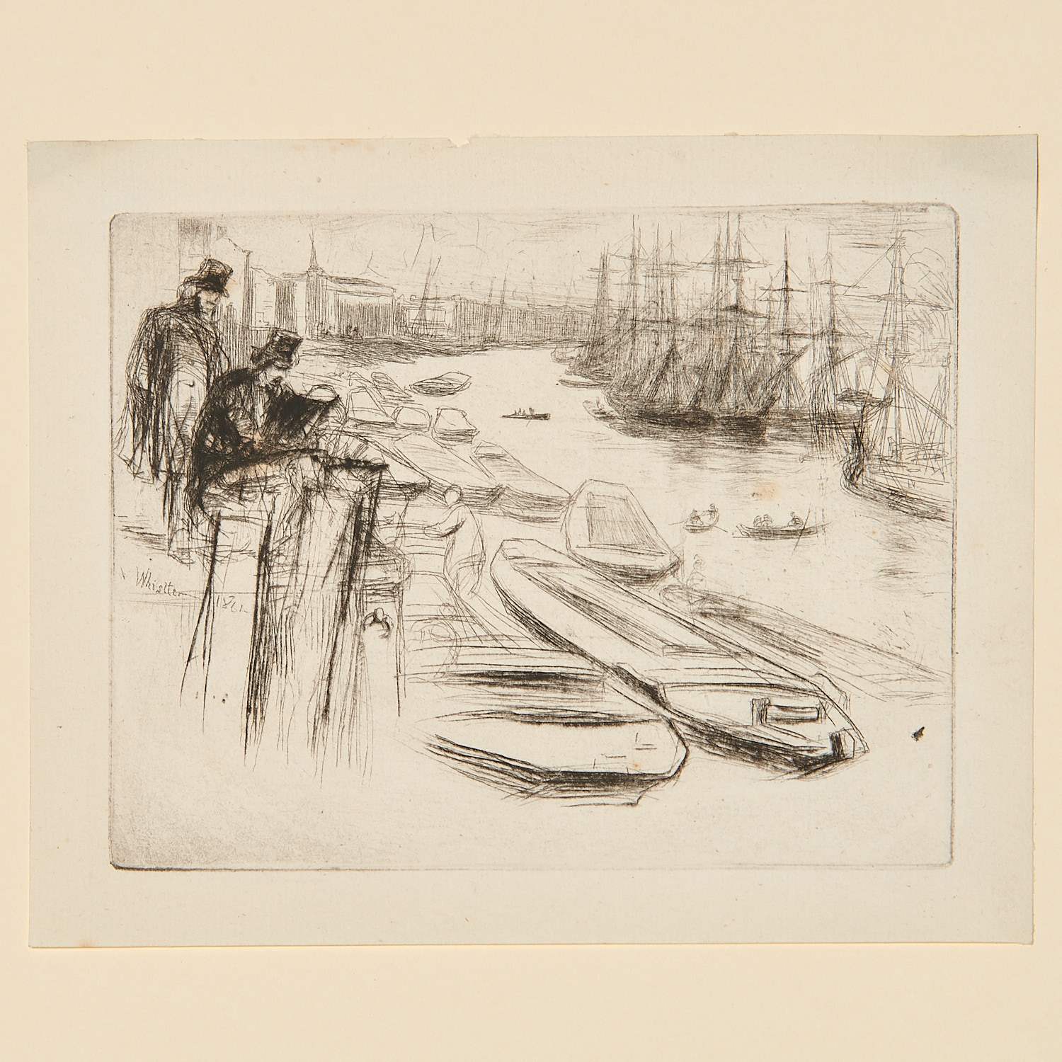 JAMES A.M. WHISTLER, THAMES SET