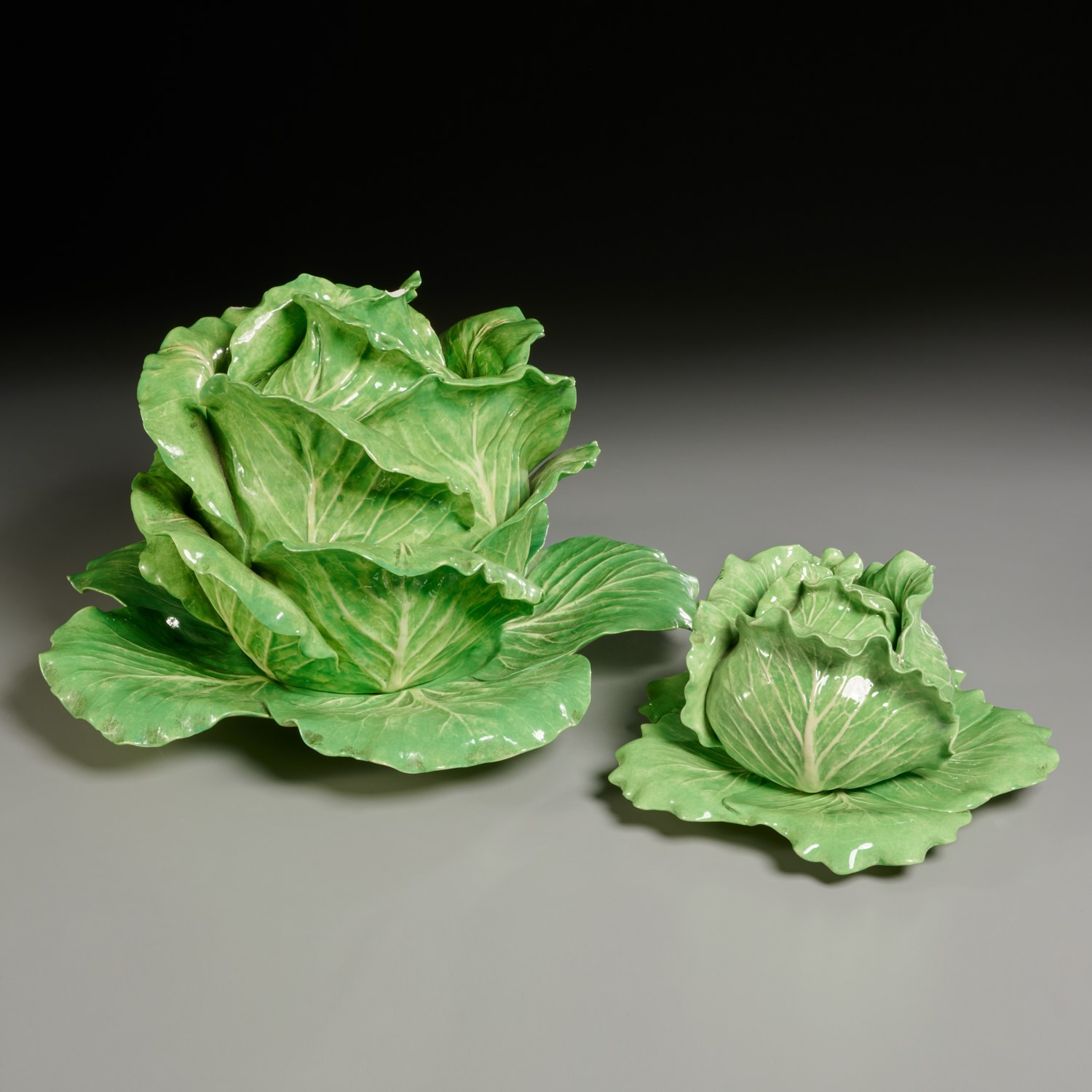 DODIE THAYER, (2) LIDDED LETTUCE