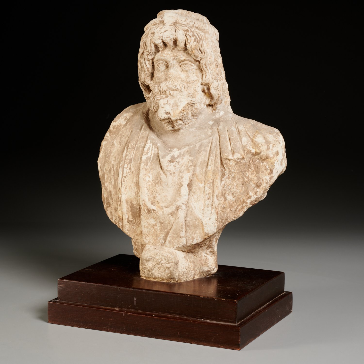 LARGE EGYPTO-ROMAN BUST OF SERAPIS