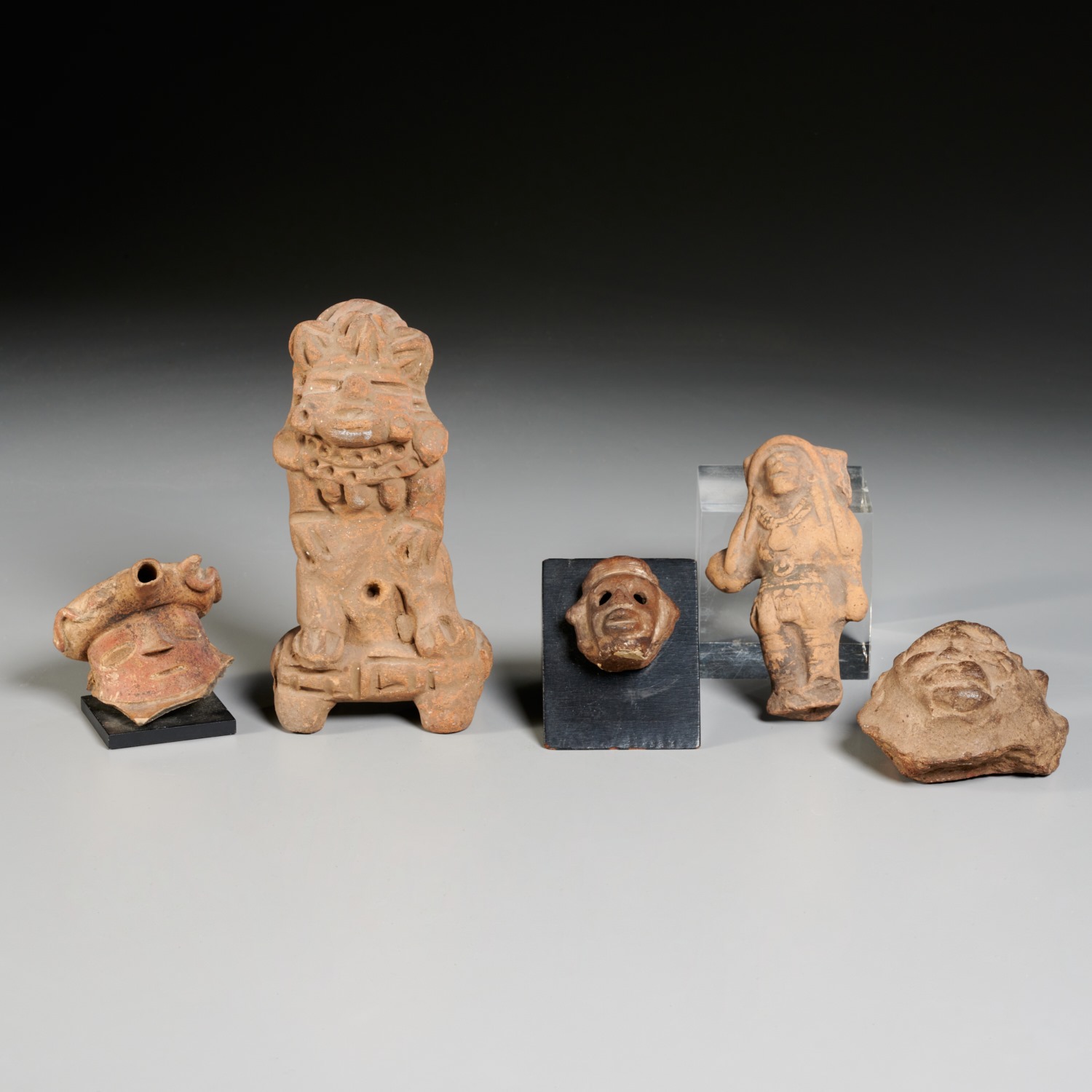 PRE-COLUMBIAN CARVED EARTHENWARE