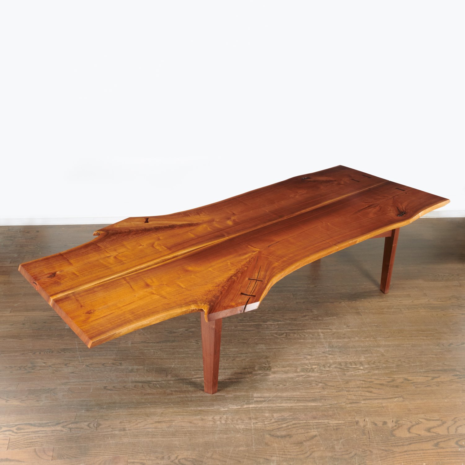 LARGE NAKASHIMA STYLE LIVE EDGE DINING