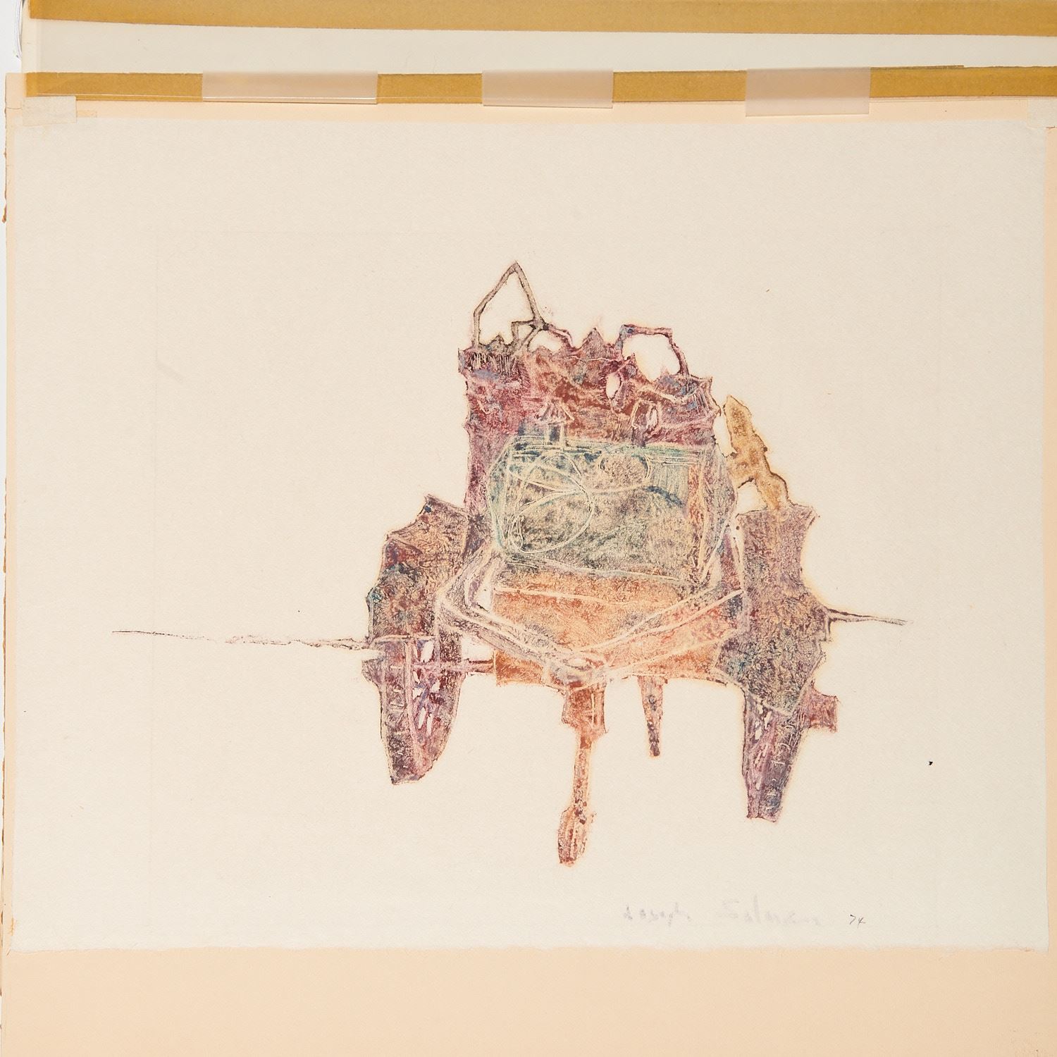 JOSEPH SOLMAN, COLOR MONOTYPE,