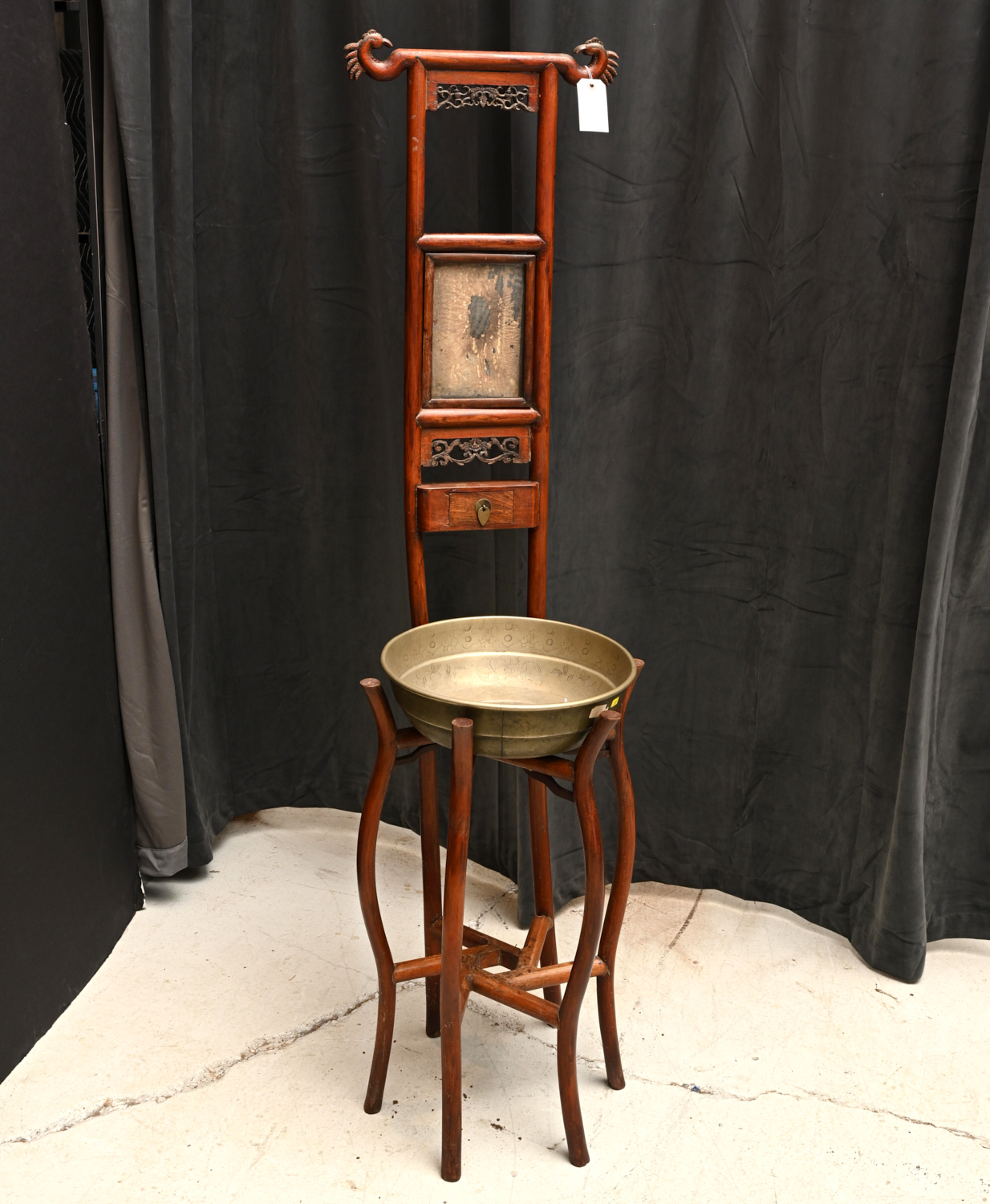 CHINESE HARDWOOD WASH STAND AND 2ce0db