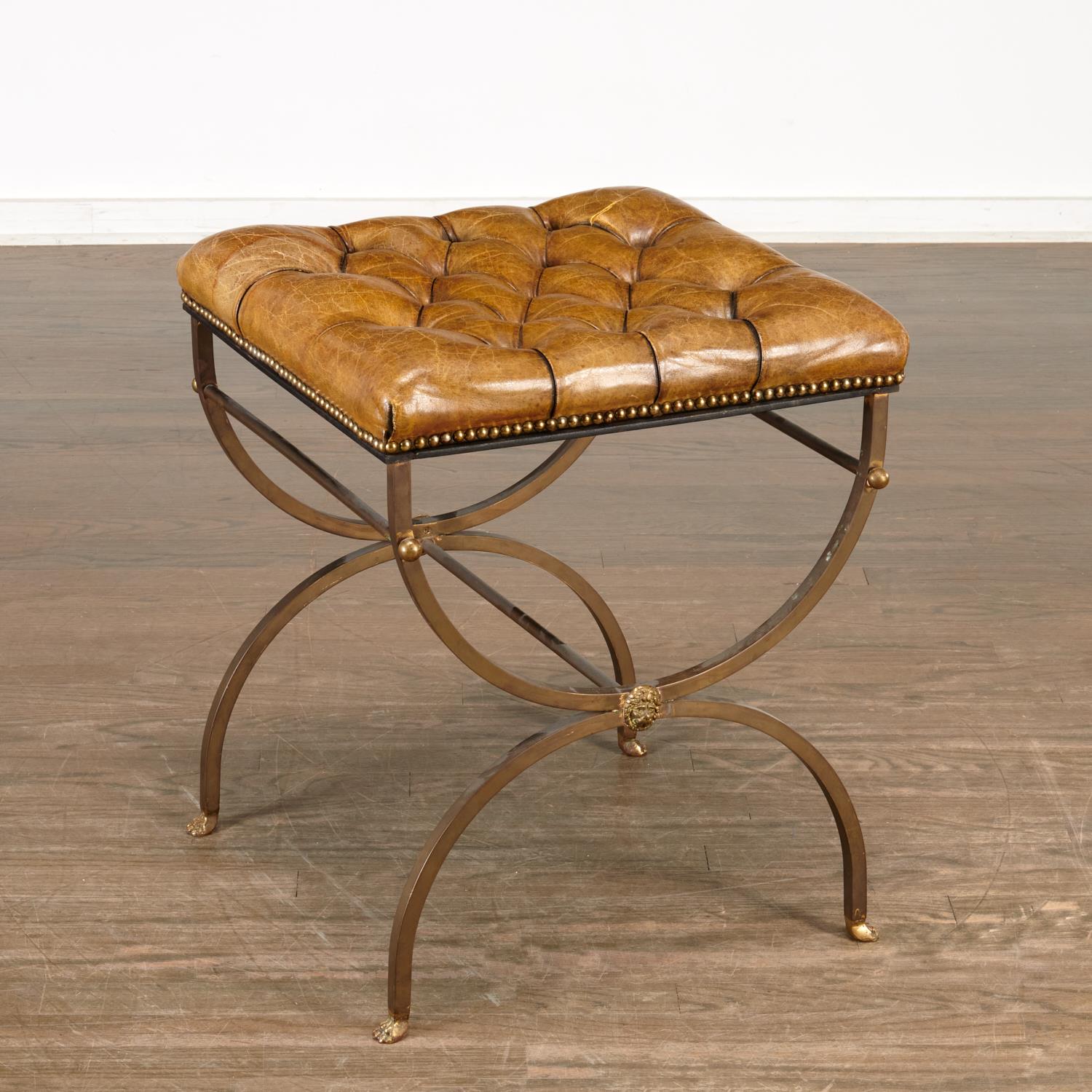 DIRECTOIRE STYLE STEEL AND BRONZE