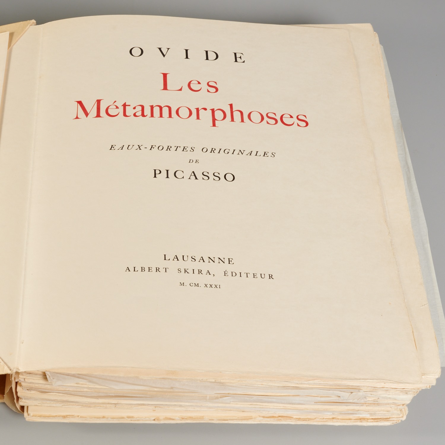 [PICASSO] LES METAMORPHOSES, 1931,