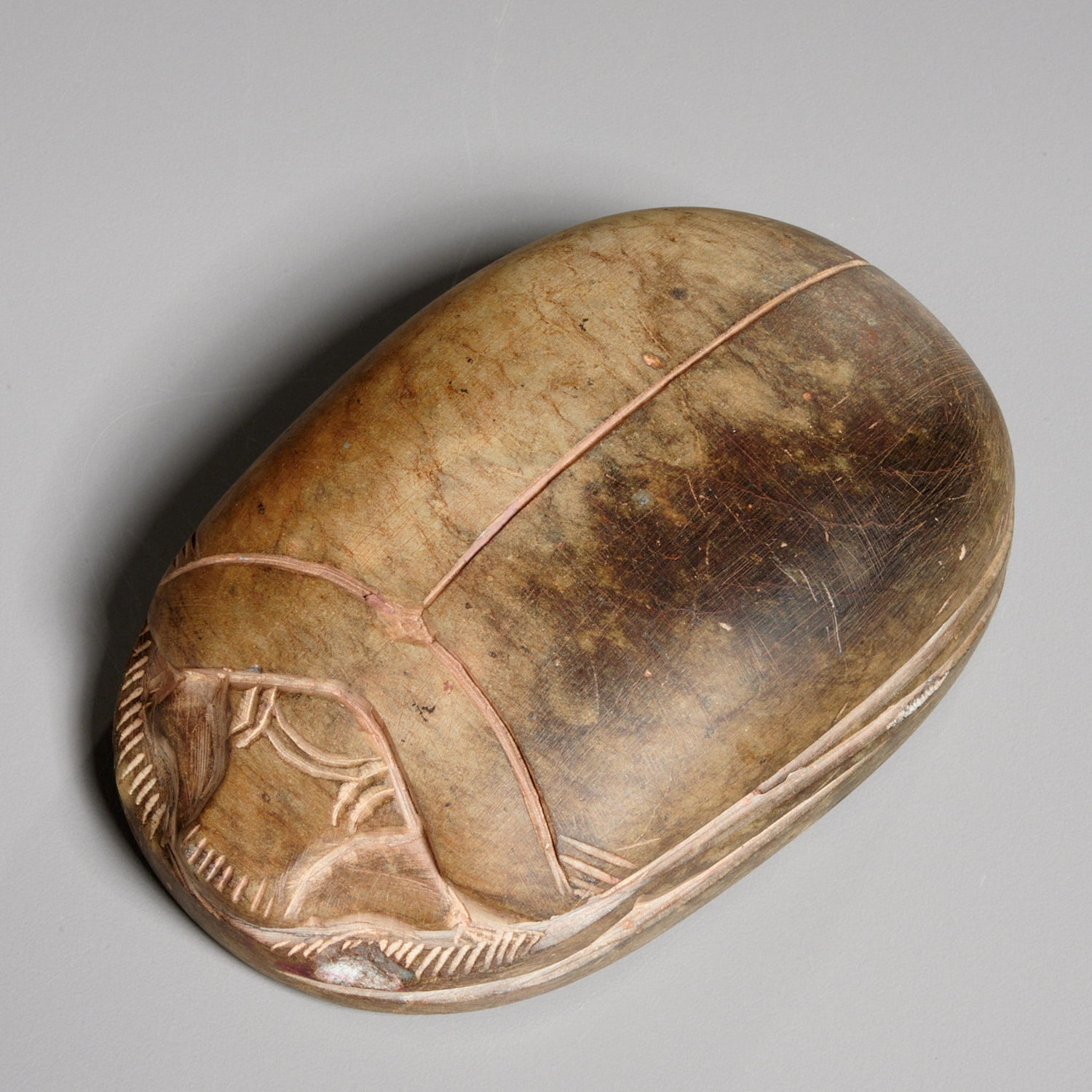 LARGE EGYPTIAN STYLE HEART SCARAB,