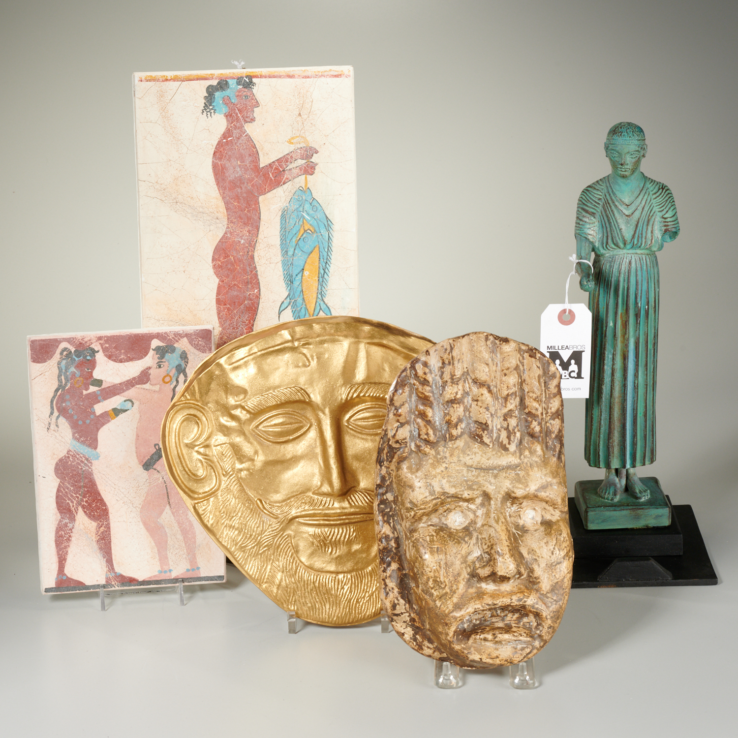 (5) ANCIENT GREEK DECORATIVE REPLICAS,