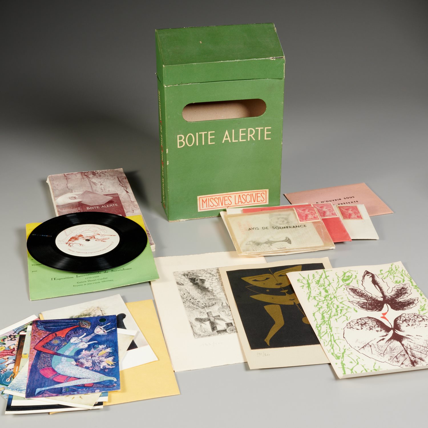 MARCEL DUCHAMP, BOITE ALERTE: MISSIVES