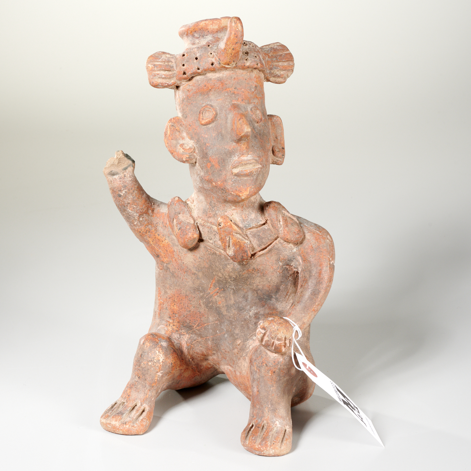 PRE COLUMBIAN STYLE SEATED EARTHENWARE 2ce1f2