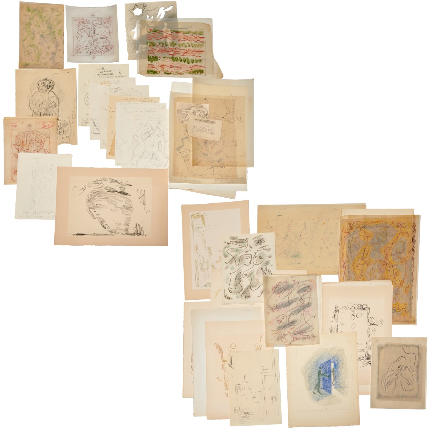 ANDRE MASSON ARCHIVE OF SKETCHES 2ce1f7