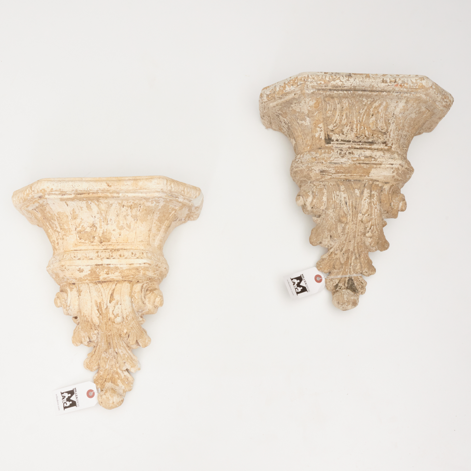 PAIR NEOCLASSICAL STYLE PLASTER 2ce262