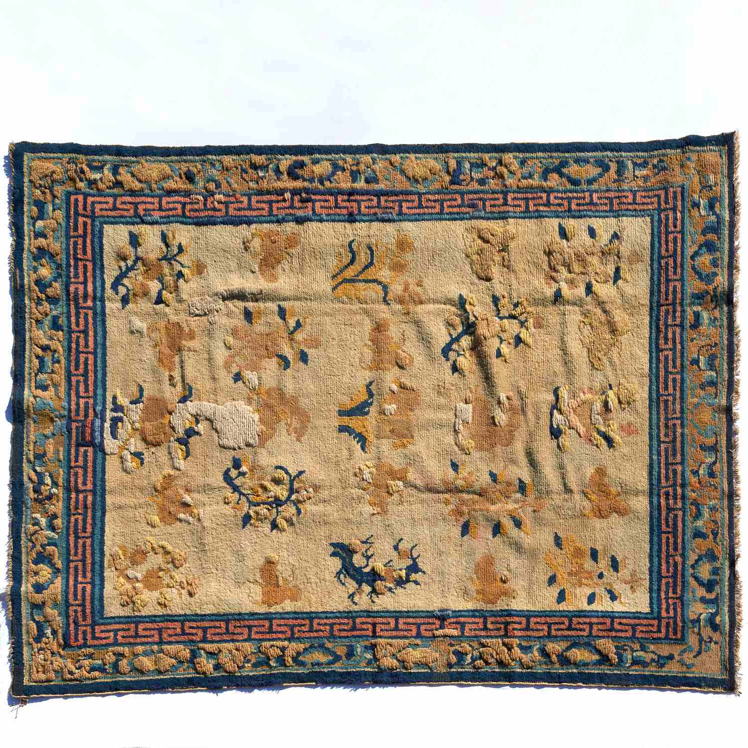 ANTIQUE NINGXIA CARPET late 19th