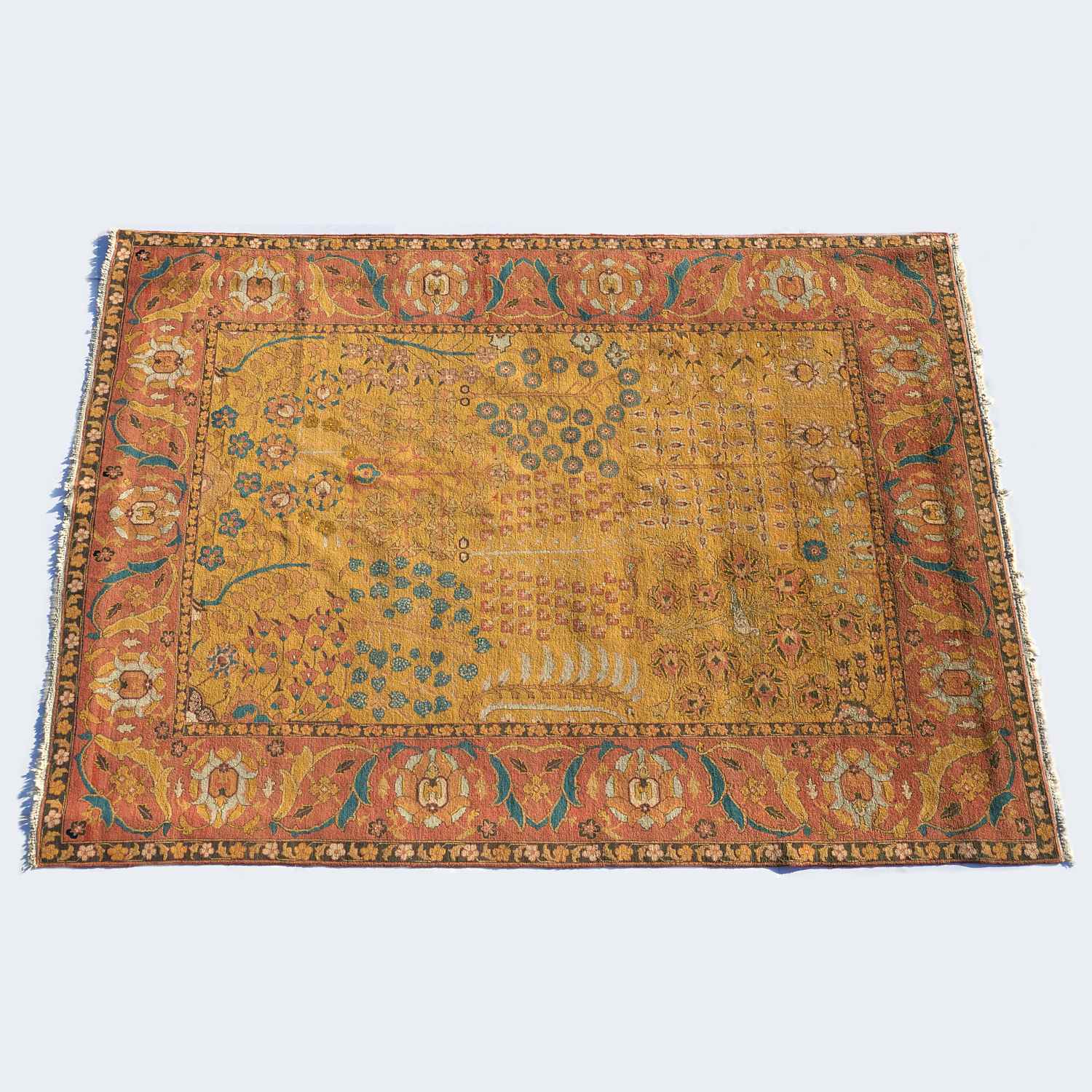 LARGE TABRIZ CARPET c 1920 Northwest 2ce3e9