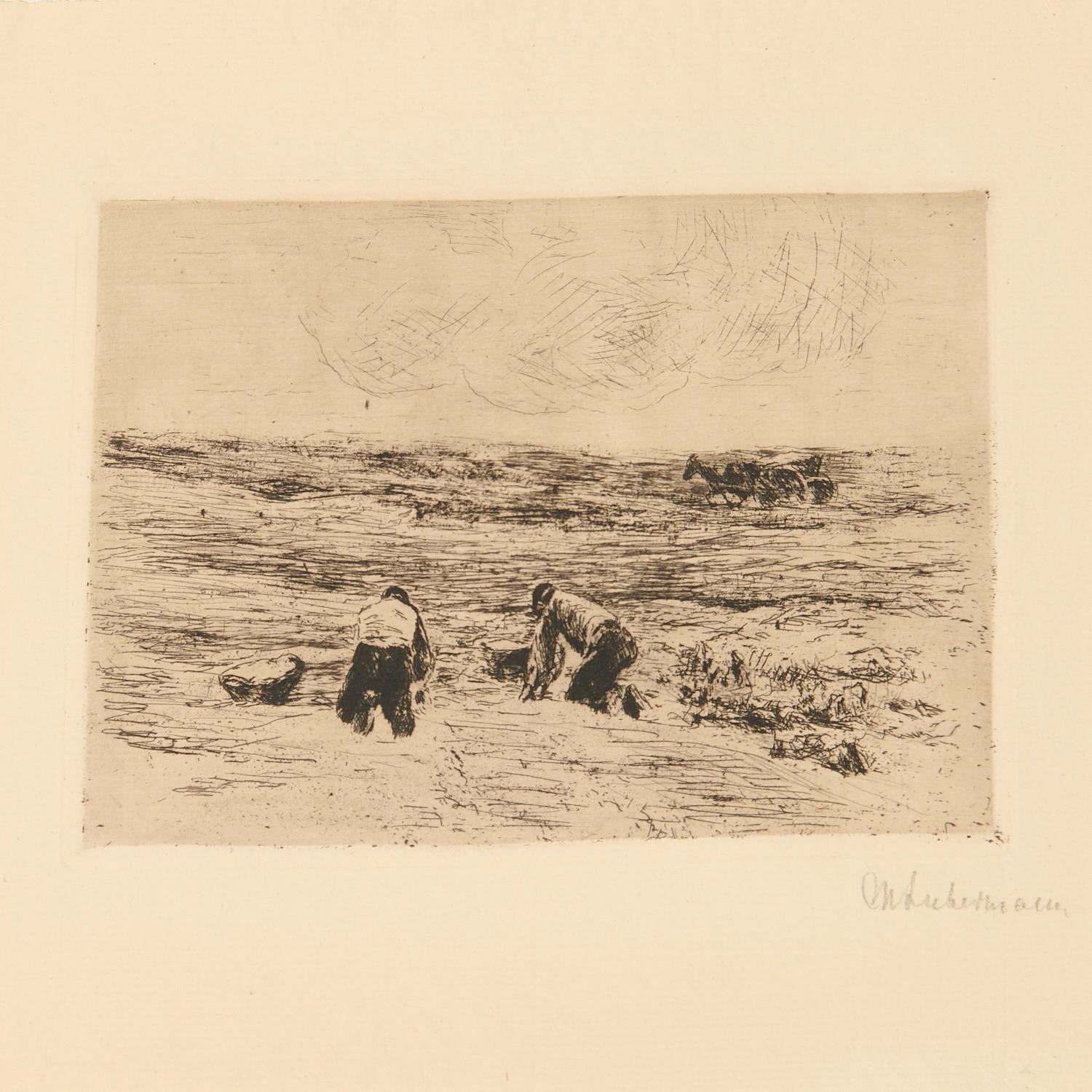 MAX LIEBERMANN, ETCHING, 1896 Max