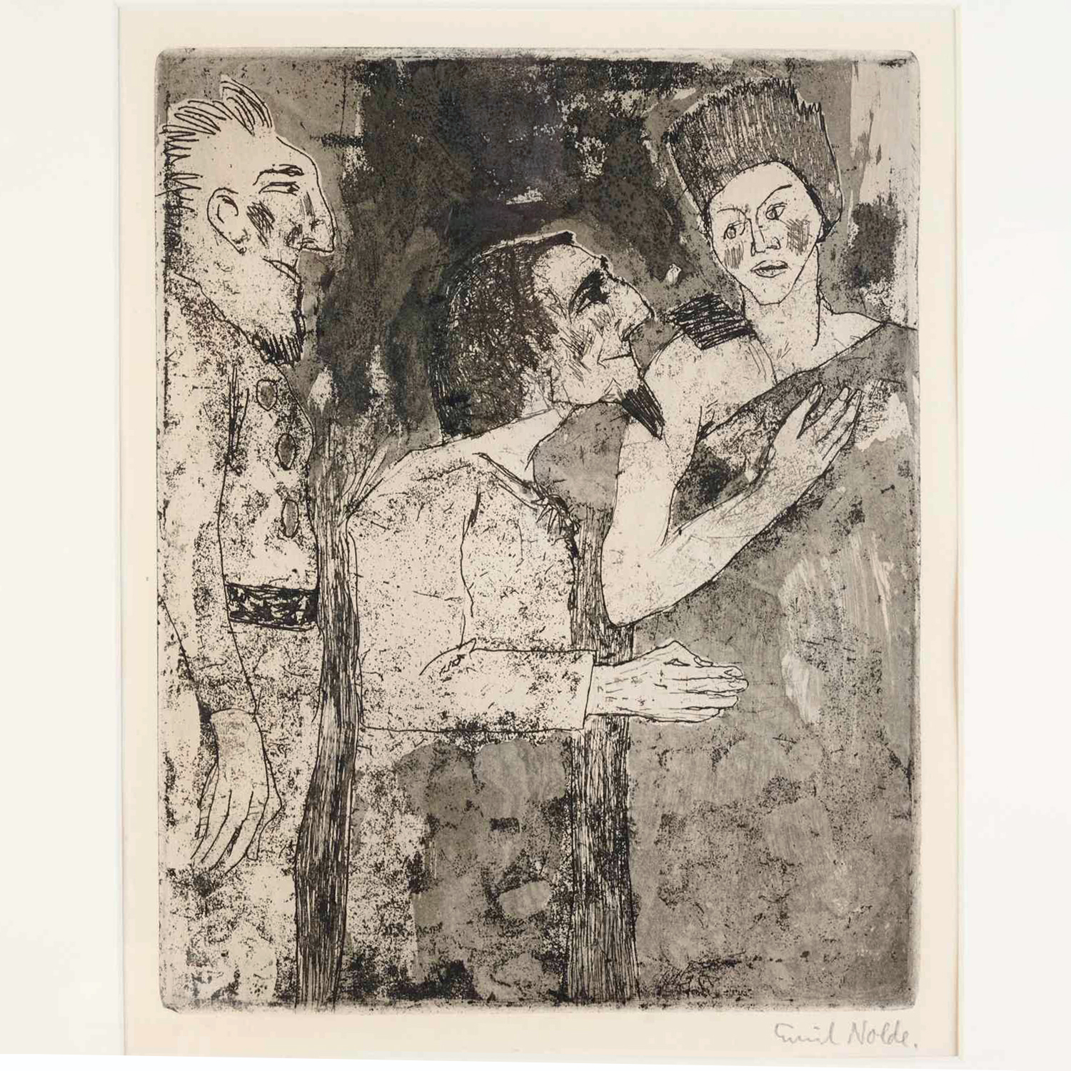 EMIL NOLDE DRYPOINT ETCHING 1918 2ce403