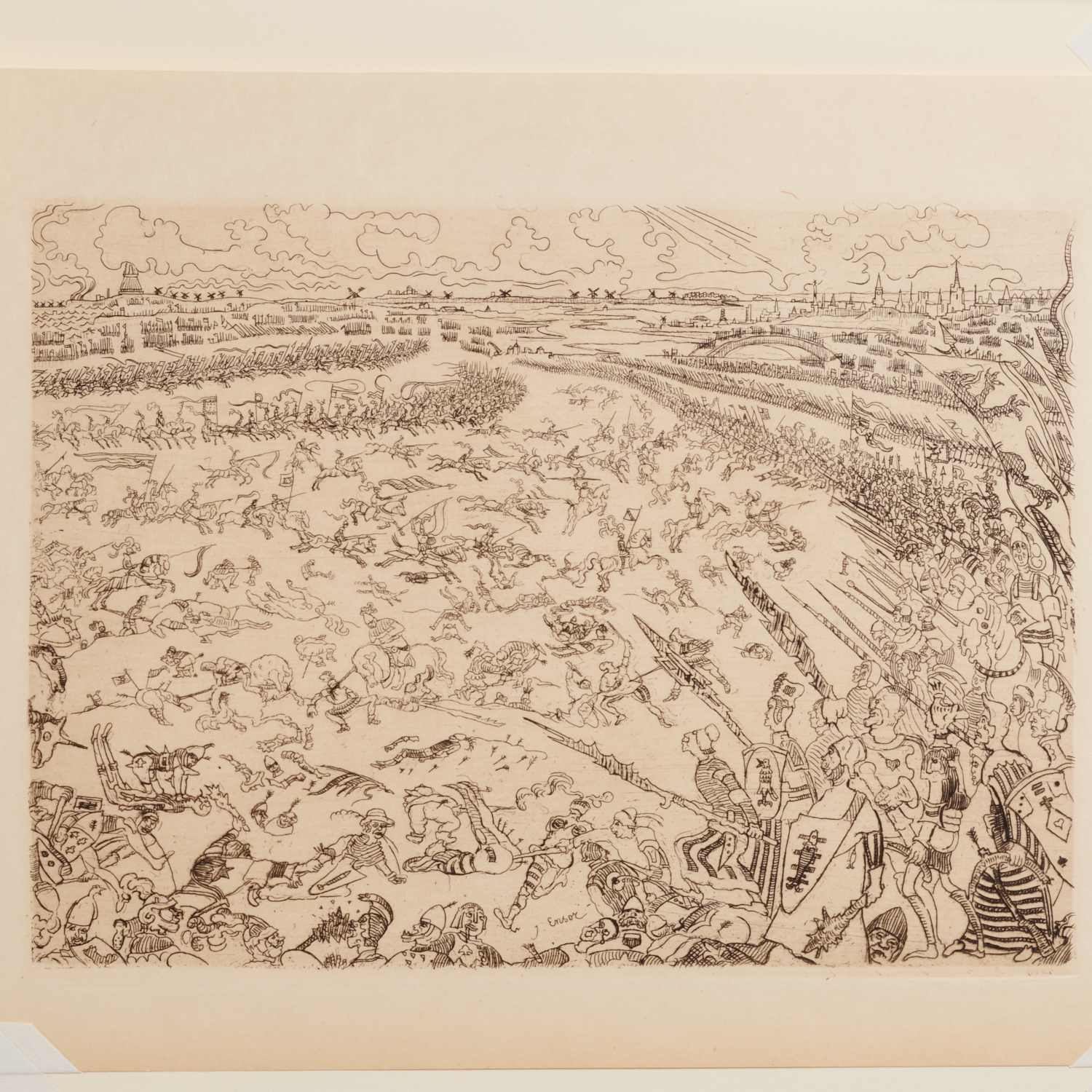 JAMES ENSOR ETCHING 1895 James 2ce40d