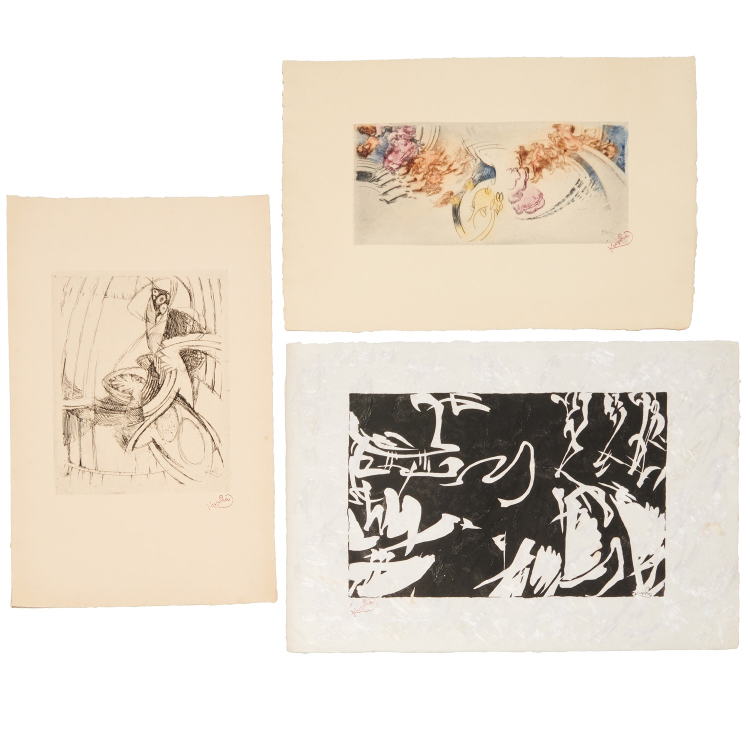 FRANTISEK KUPKA, (3) PRINTS, C.