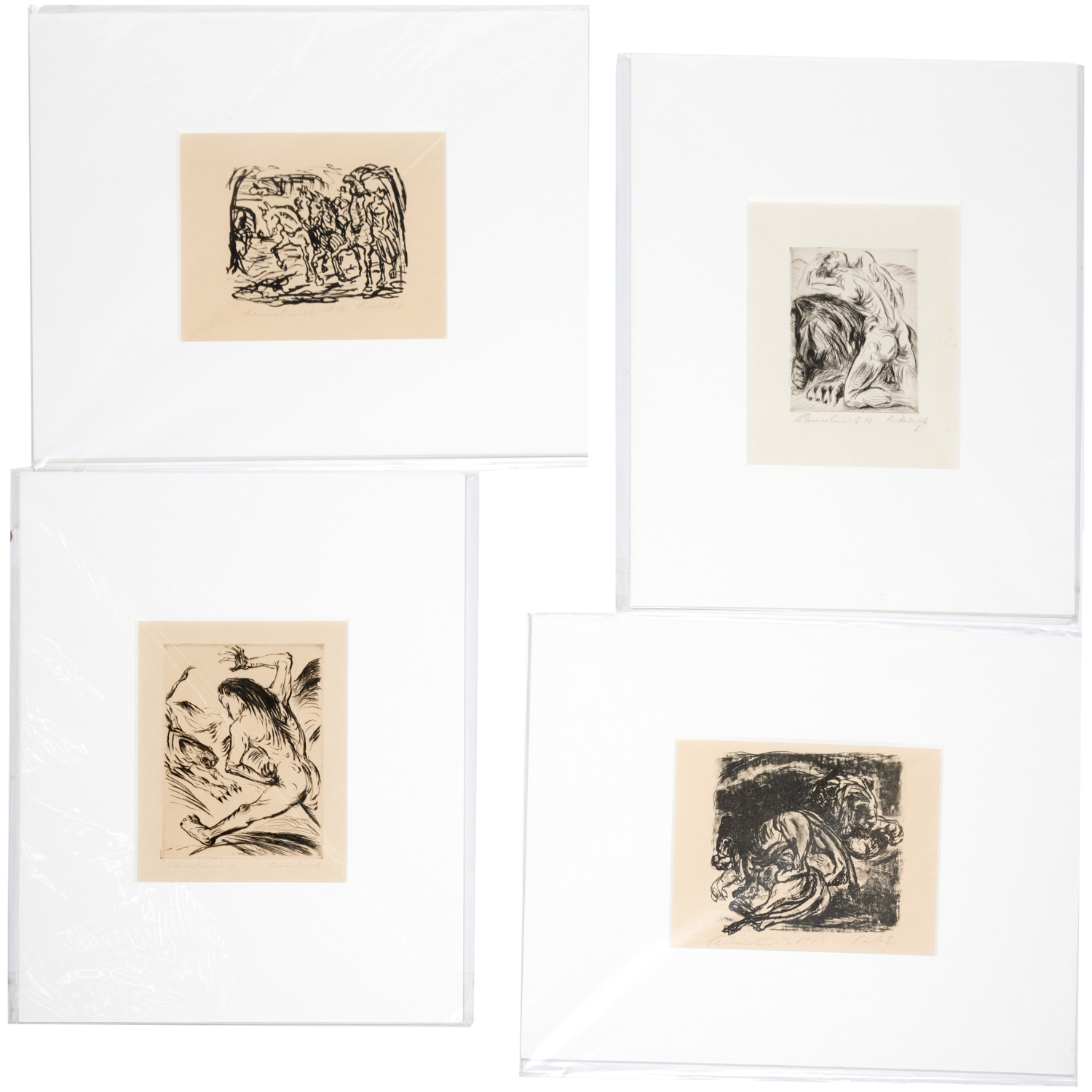 PAUL KLEINSCHMIDT, (4) ETCHINGS