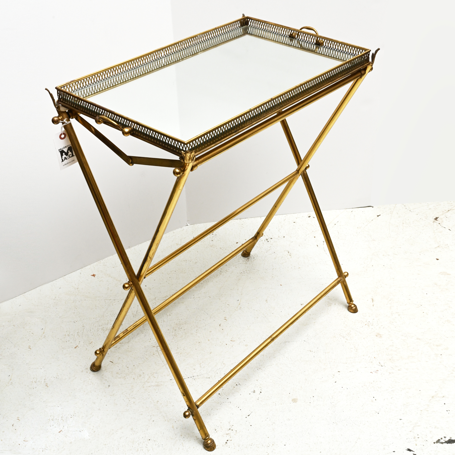 MID CENTURY MODERN BRASS FOLDING 2ce5b9