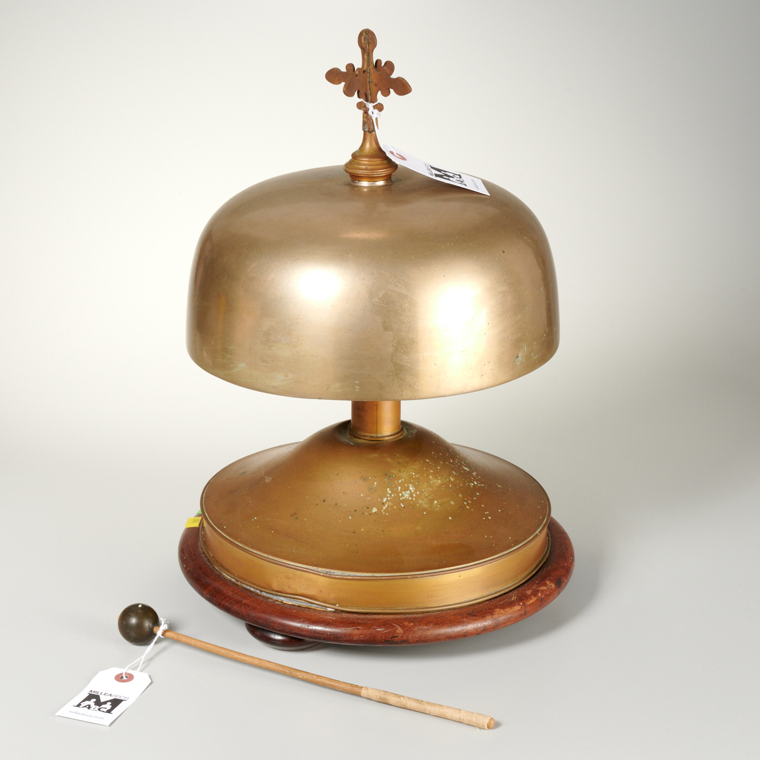 ANTIQUE FRENCH BRASS ALTAR BELL Likely