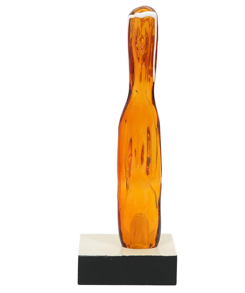 ROBERT WILLSON AMBER MURANO ART 2ce69a