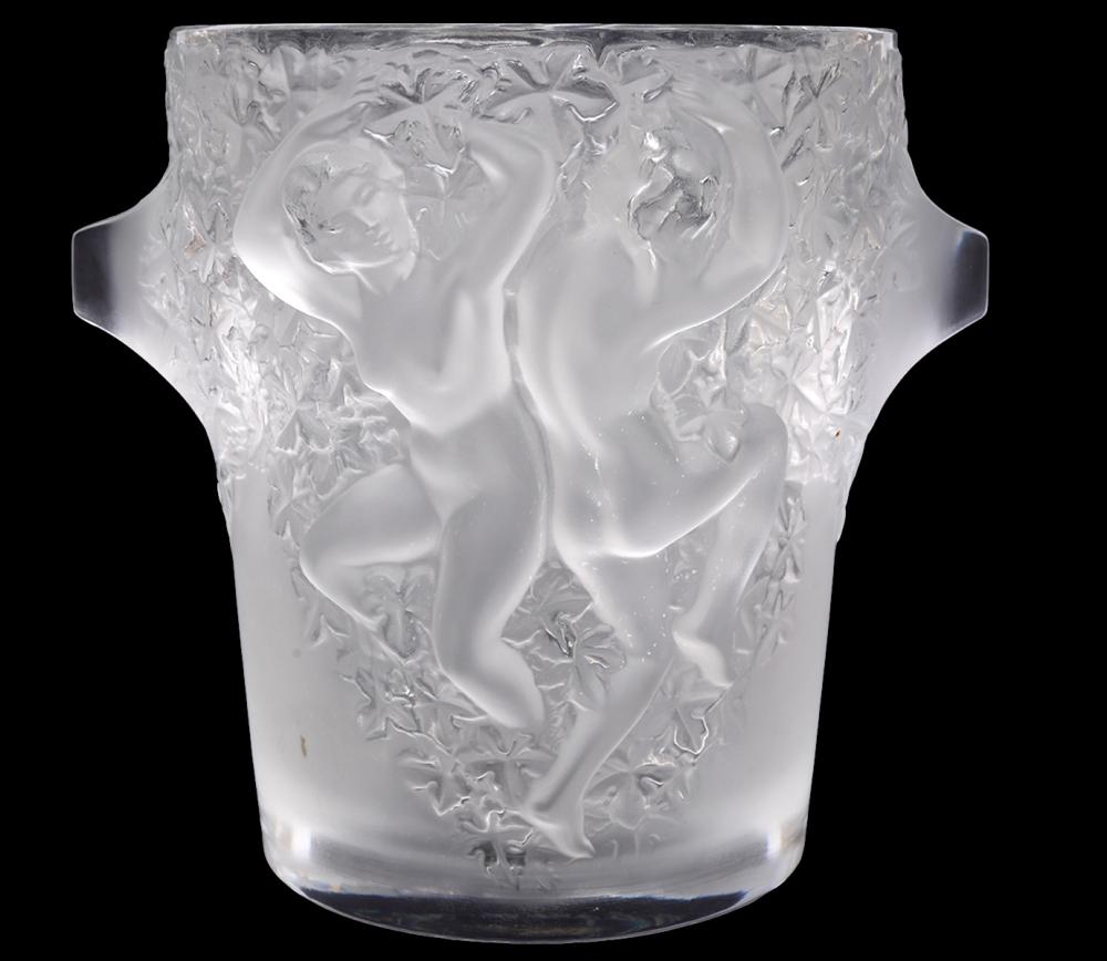 LALIQUE CRYSTAL GANYMEDE CHAMPAGNE COOLERLalique