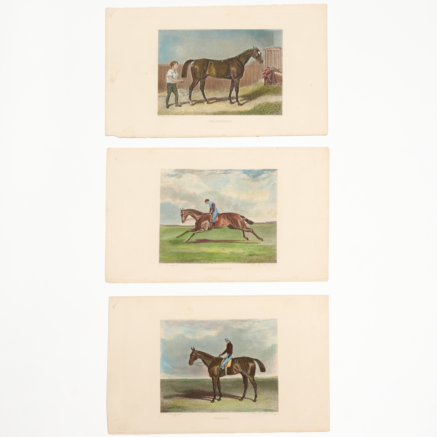 J. F. HERRING (AFTER), (3) EQUINE ENGRAVINGS