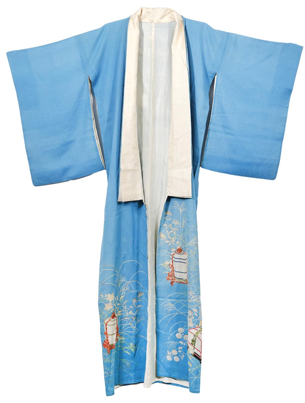 JAPANESE VINTAGE SILK KIMONO &