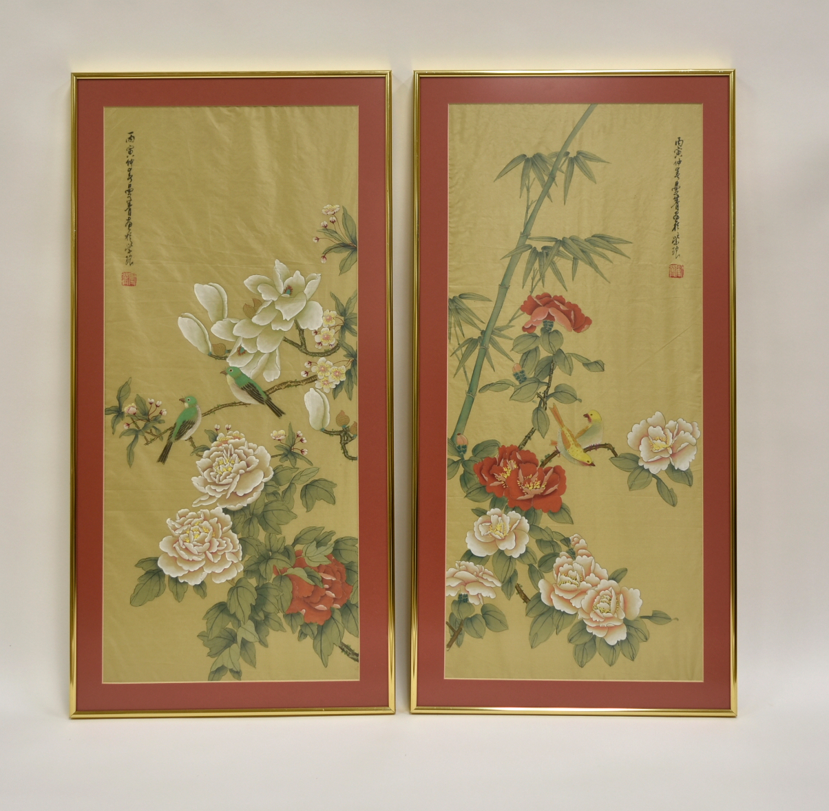 PAIR OF CHINESE PAINTING ON SILK 2ce7b0