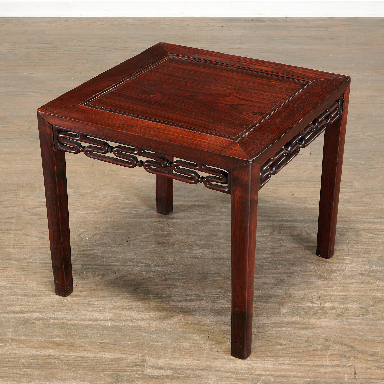 CHINESE CARVED HARDWOOD TABLE Qing