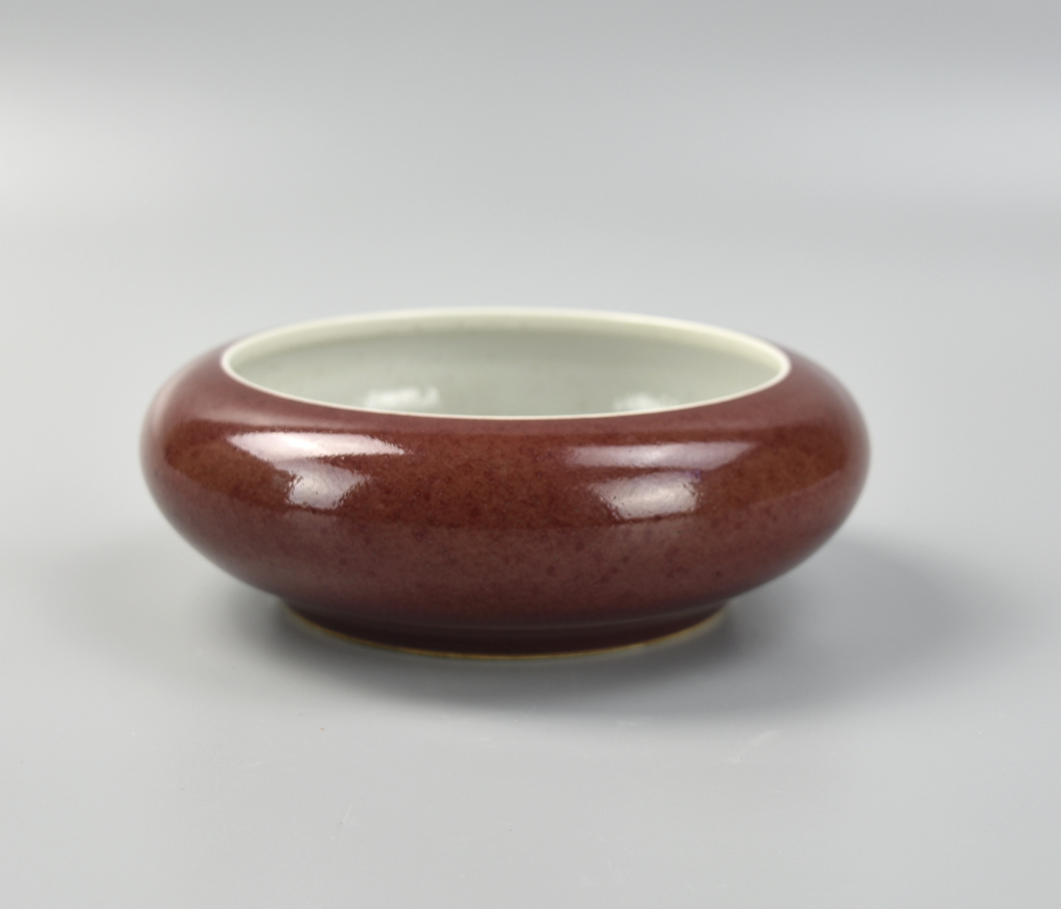 CHINESE RED GLAZED WASHER W QIANLONG 2ce82f