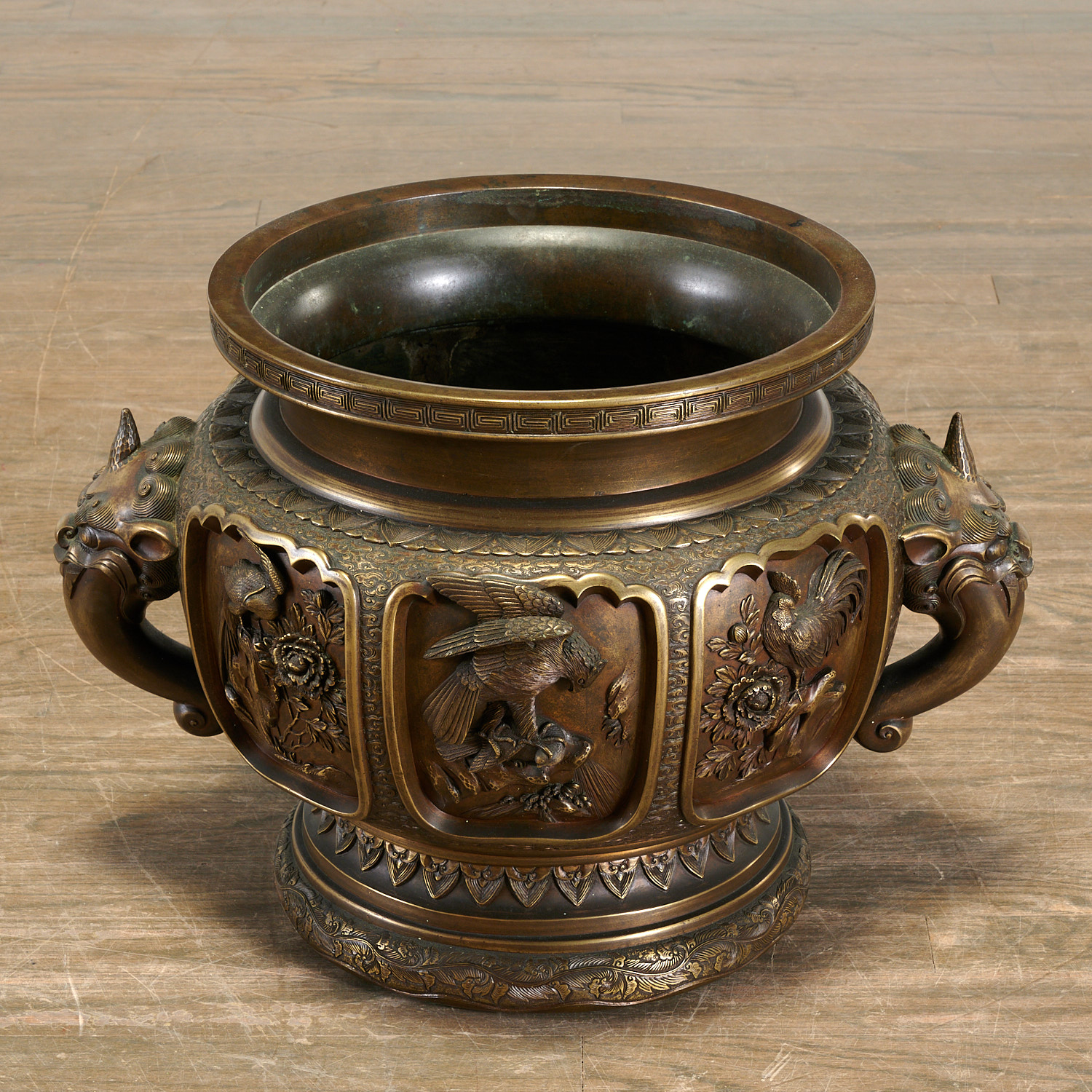 SIGNED JAPANESE BRONZE CENSER OR 2ce843