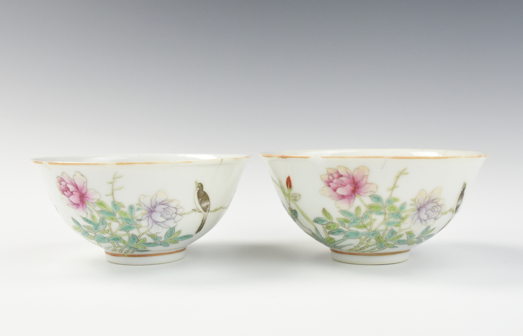 PAIR OF CHINESE FAMILLE ROSE BOWL  2ce88d