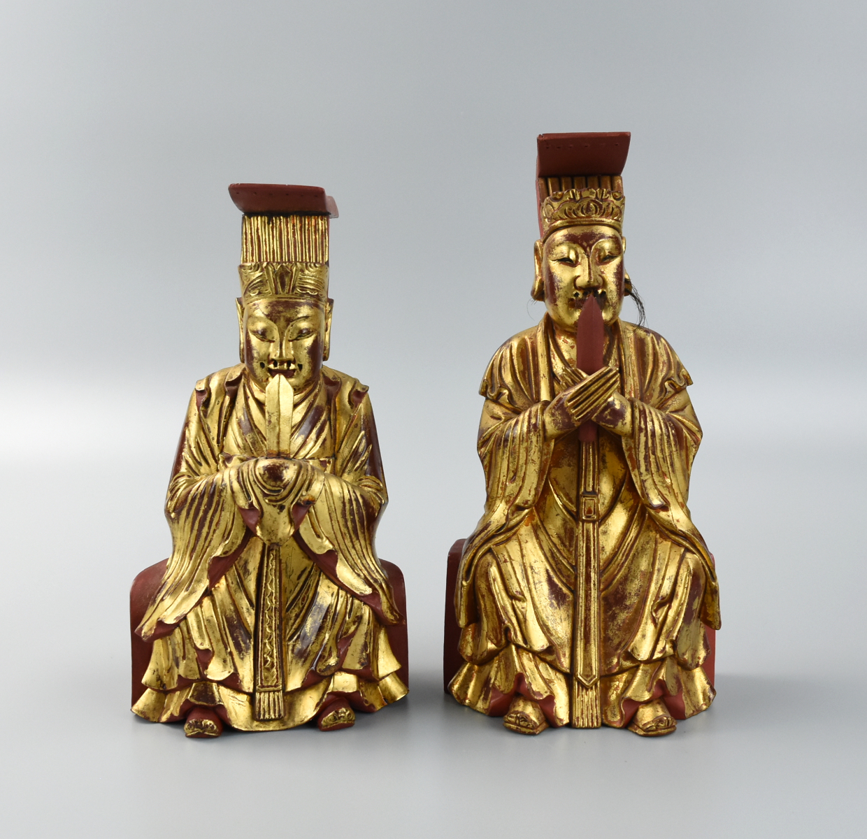 PAIR OF CHINESE GILT LACQUER WOOD 2ce8d5
