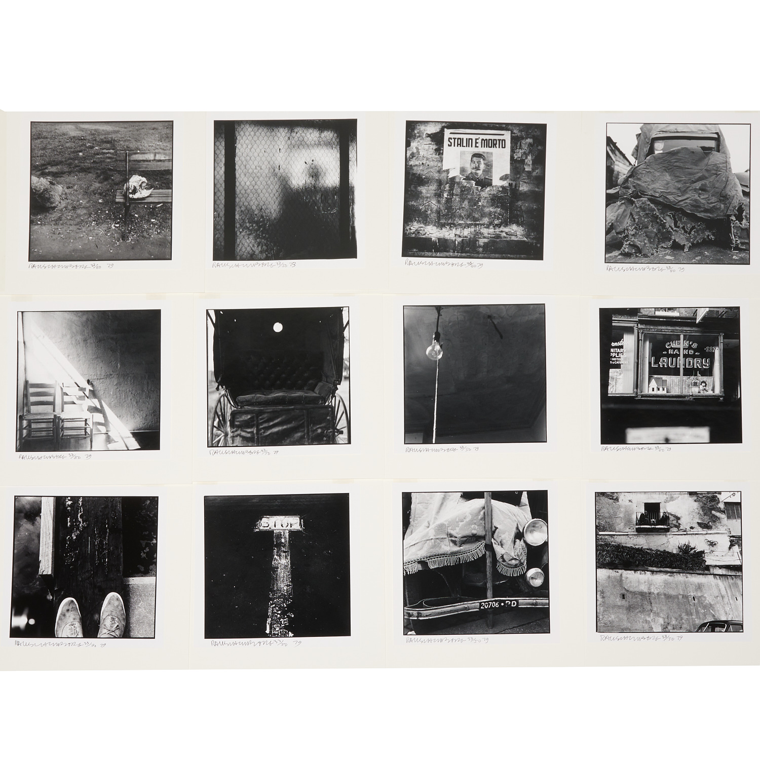 ROBERT RAUSCHENBERG, PHOTO PORTFOLIO,