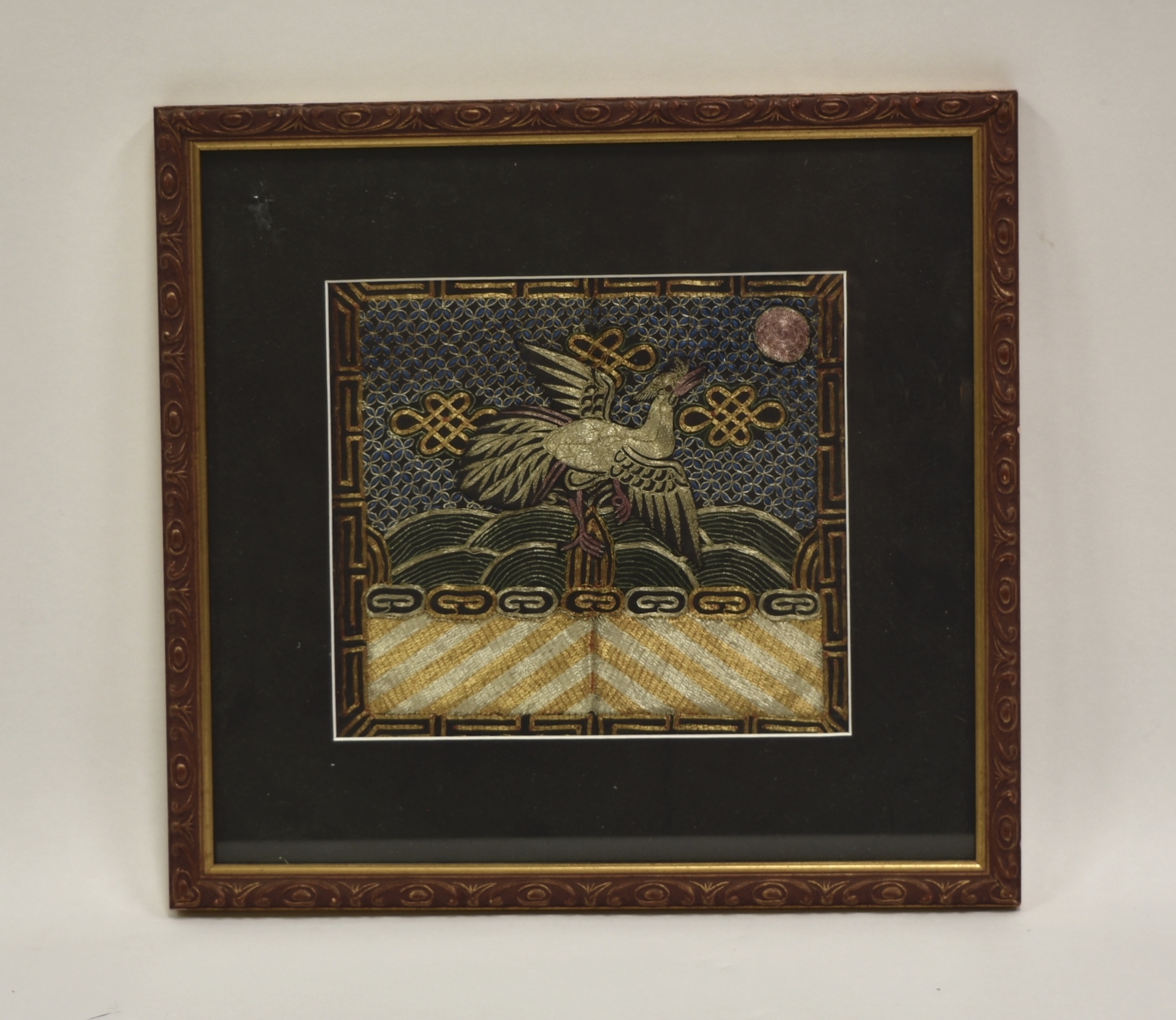 CHINESE FRAMED EMBROIDERY "BUZI"