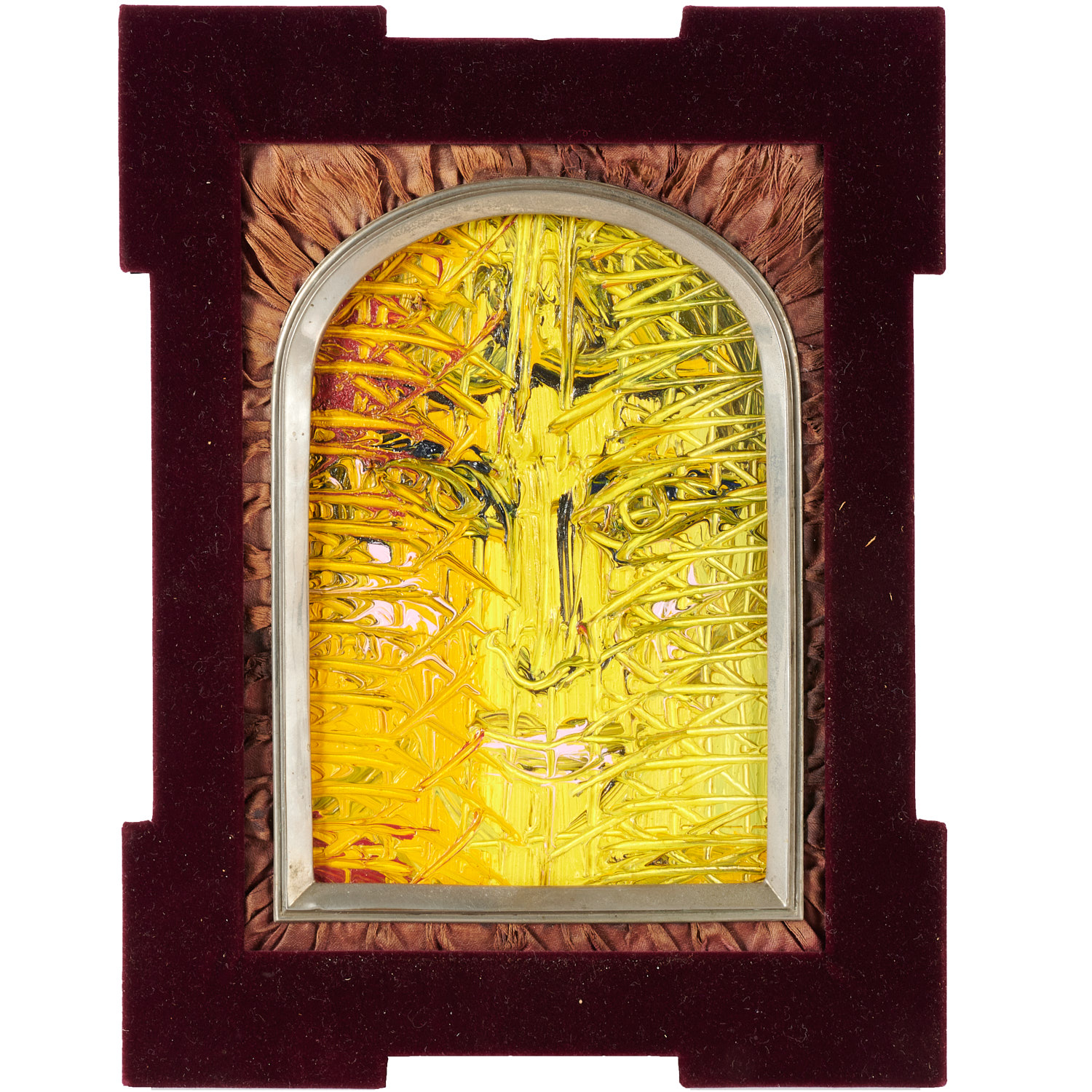 HUNT SLONEM, OIL ON BOARD, 1998