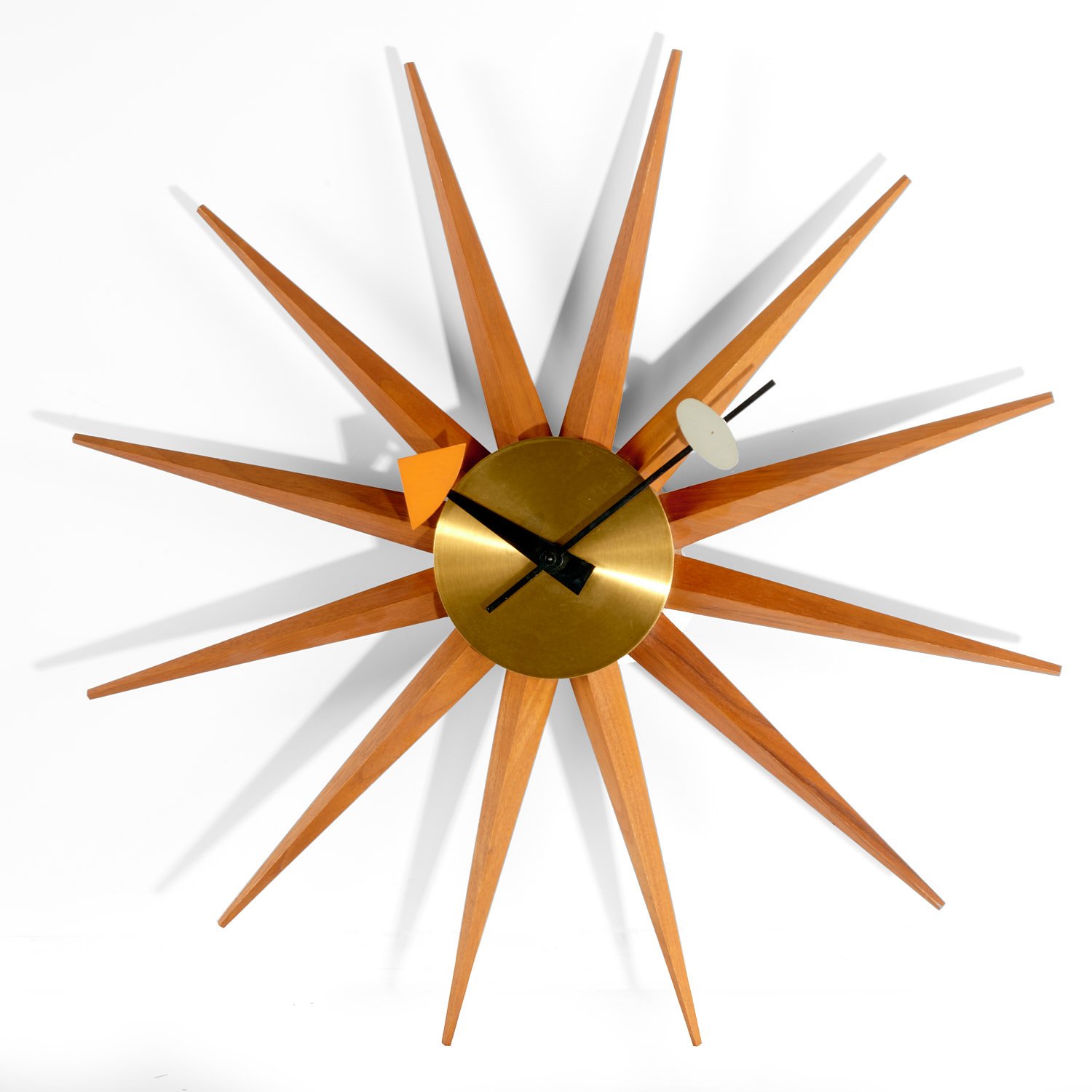 GEORGE NELSON, SPIKE WALL CLOCK c. 1952,