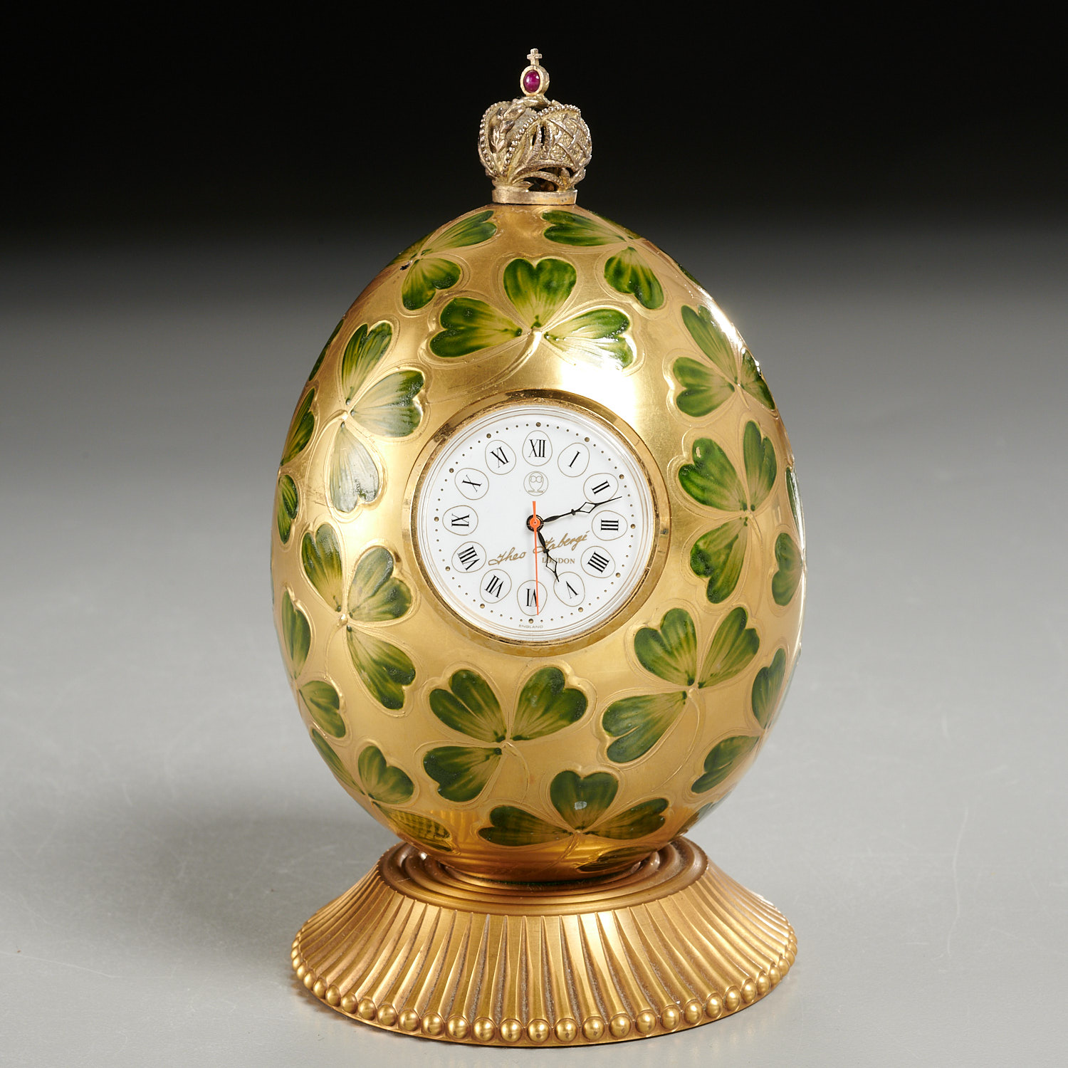 THEO FABERGE, CLOVER EGG TABLE