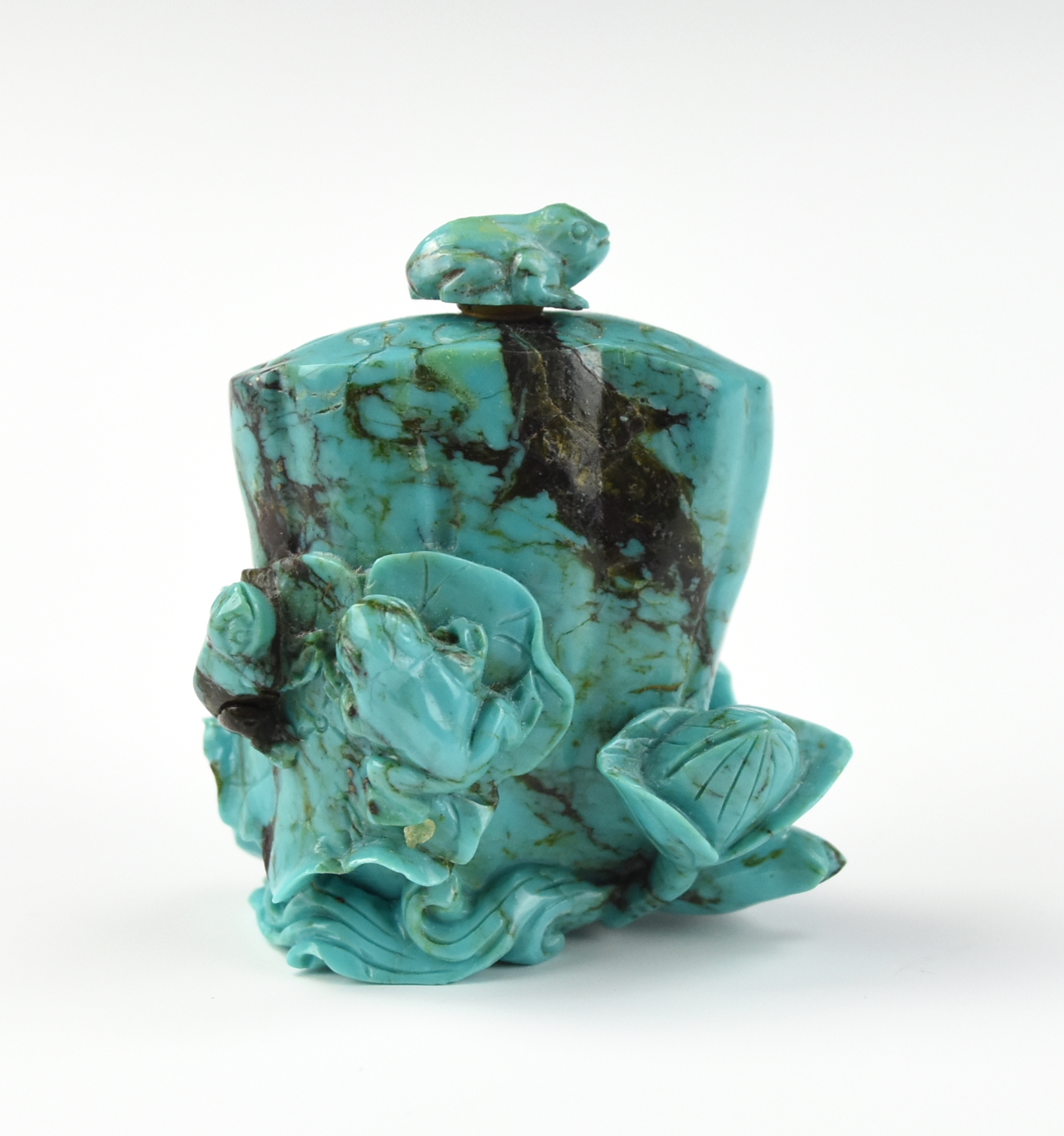 CHINESE TURQUOISE SNUFF BOTTLE