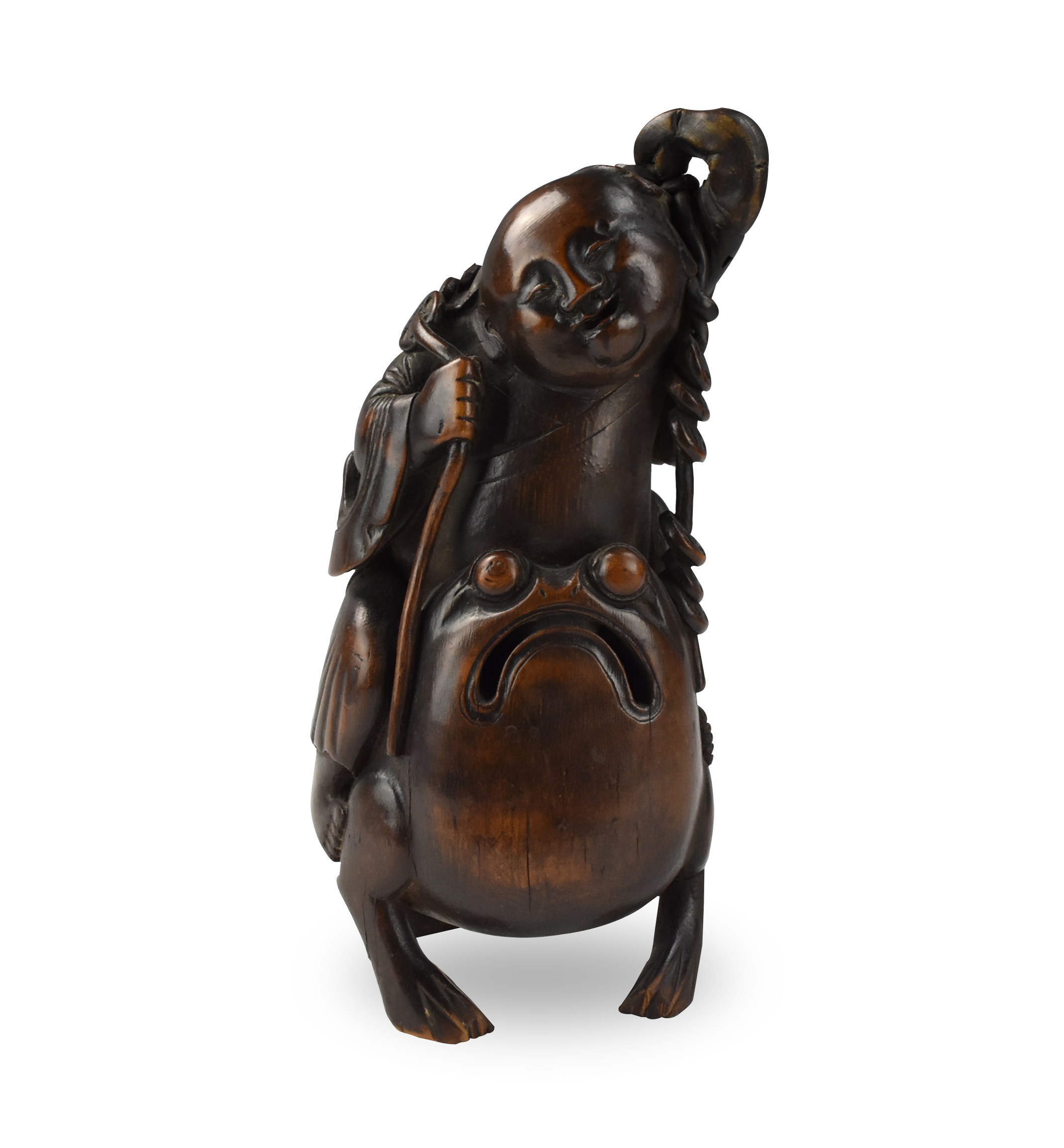 CHINESE BAMBOO CARVING OF LIU 2ce9ca