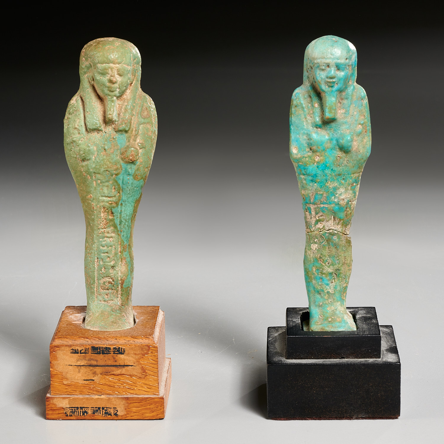 (2) ANCIENT EGYPTIAN USHABTI 200 BC