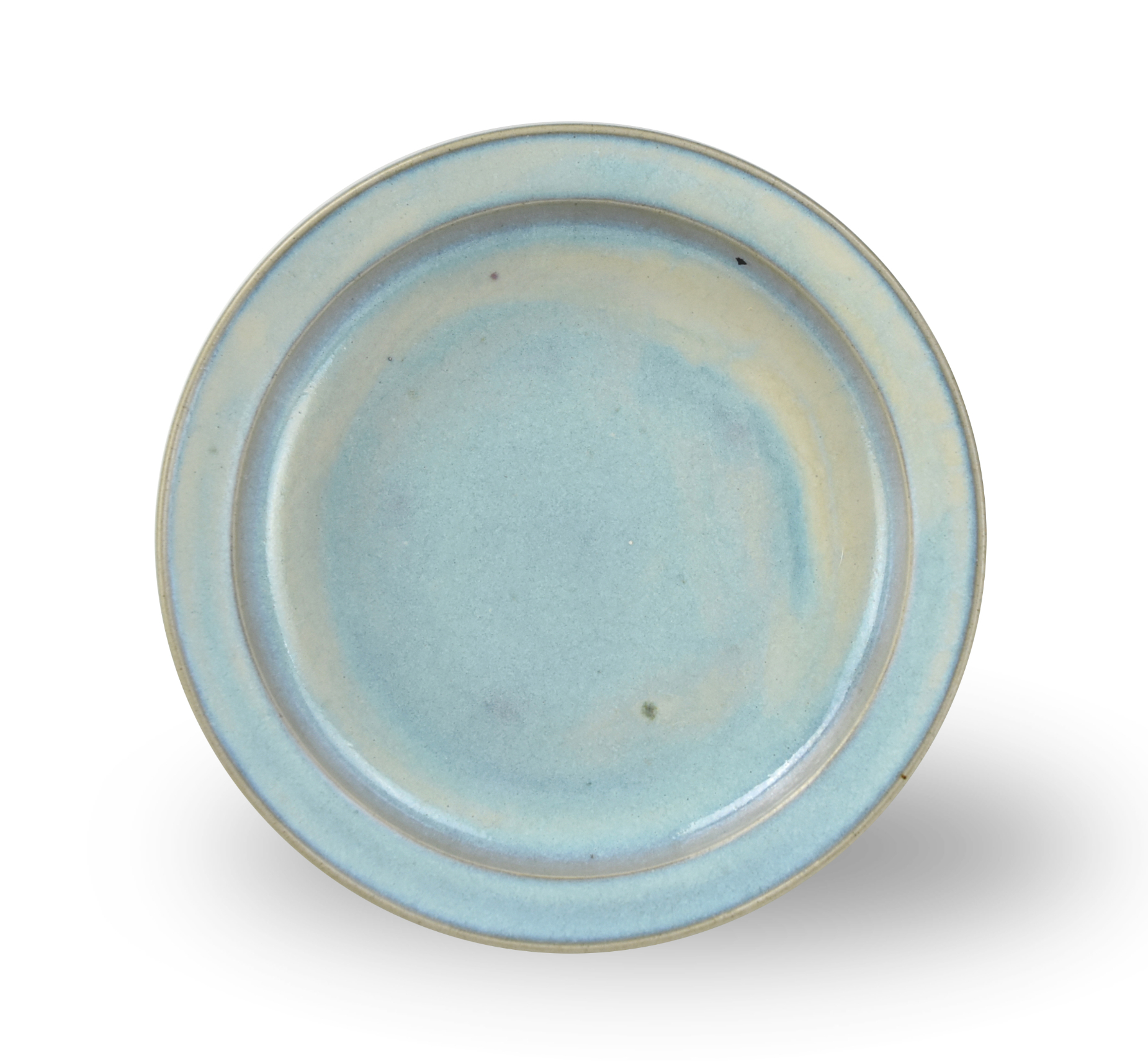 CHINESE BLUE GLAZED JUN DISH  2cea15