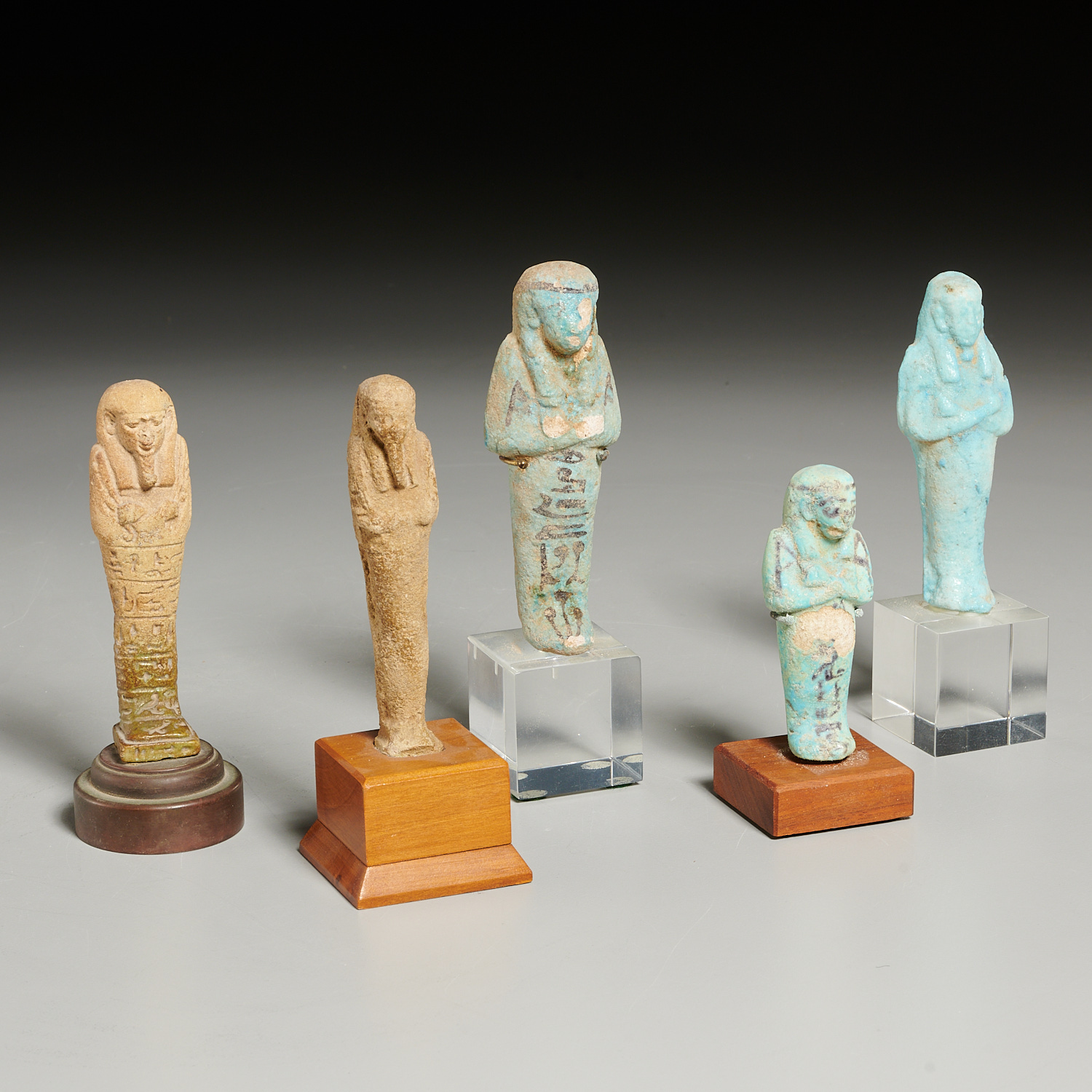 (5) ANCIENT EGYPTIAN USHABTIS 200 BC