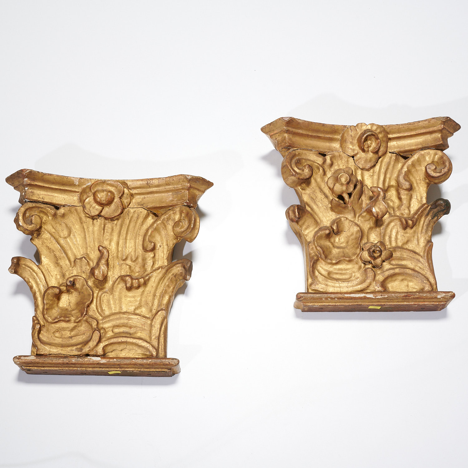 PAIR ITALIAN BAROQUE GILTWOOD BRACKETS 2cea27