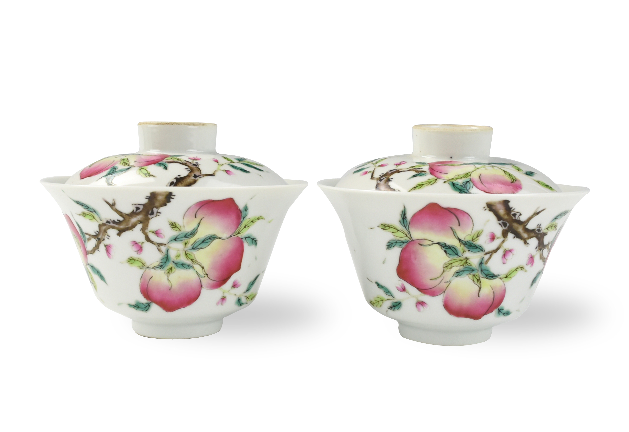 TWO SET OF CHINESE FAMILLE ROSE