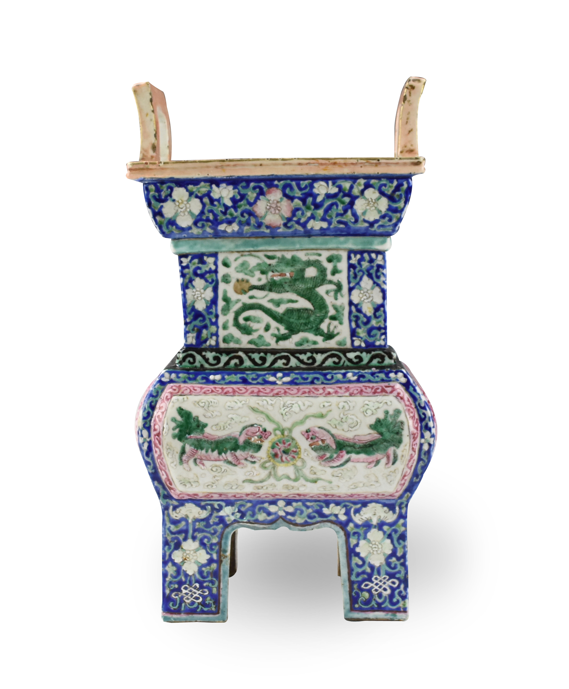 CHINESE FAMILLE ROSE DING PORCELAIN 2cea76